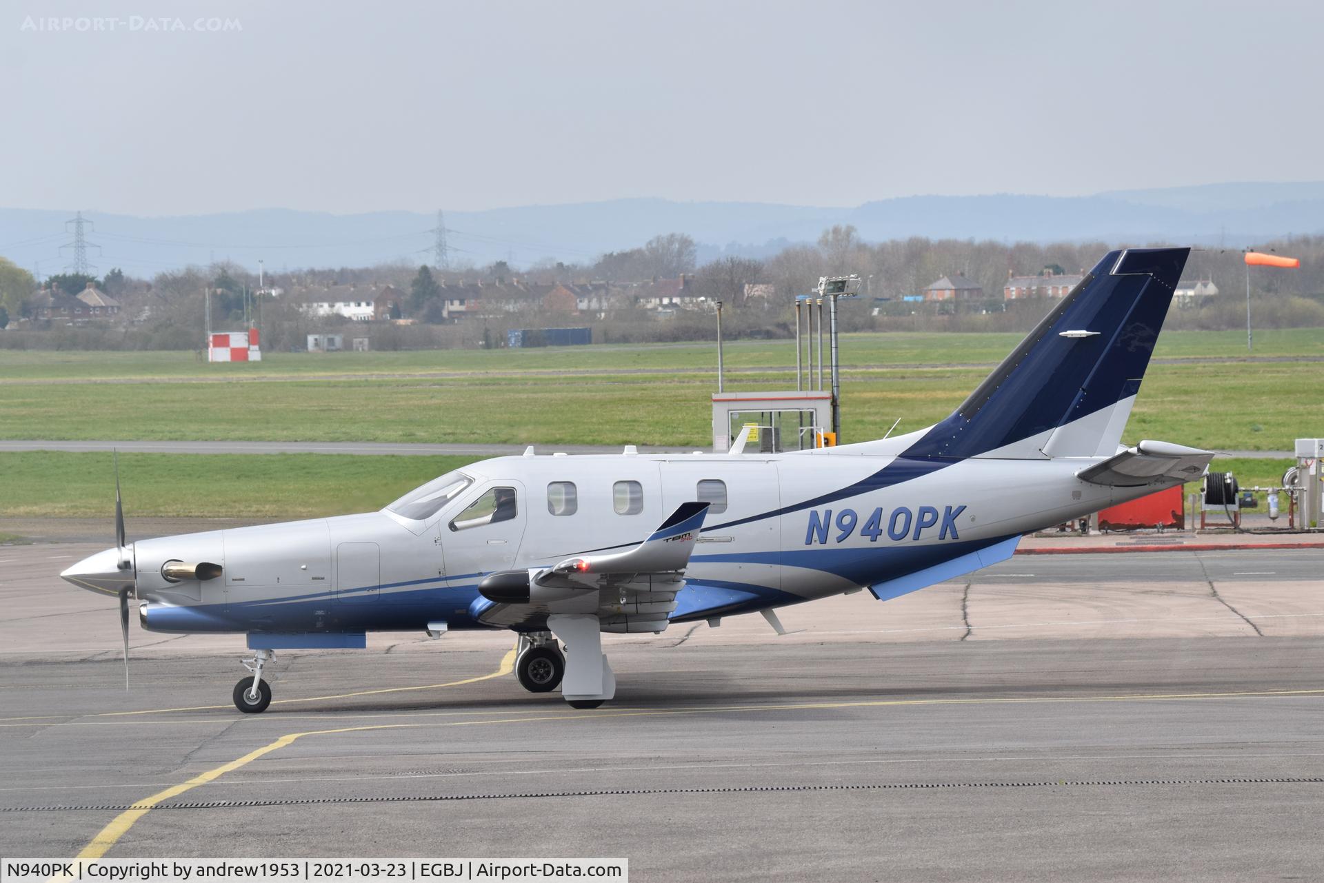 N940PK, 2019 Daher TBM-940 C/N 1328, N940PK at Gloucestershire Airport.