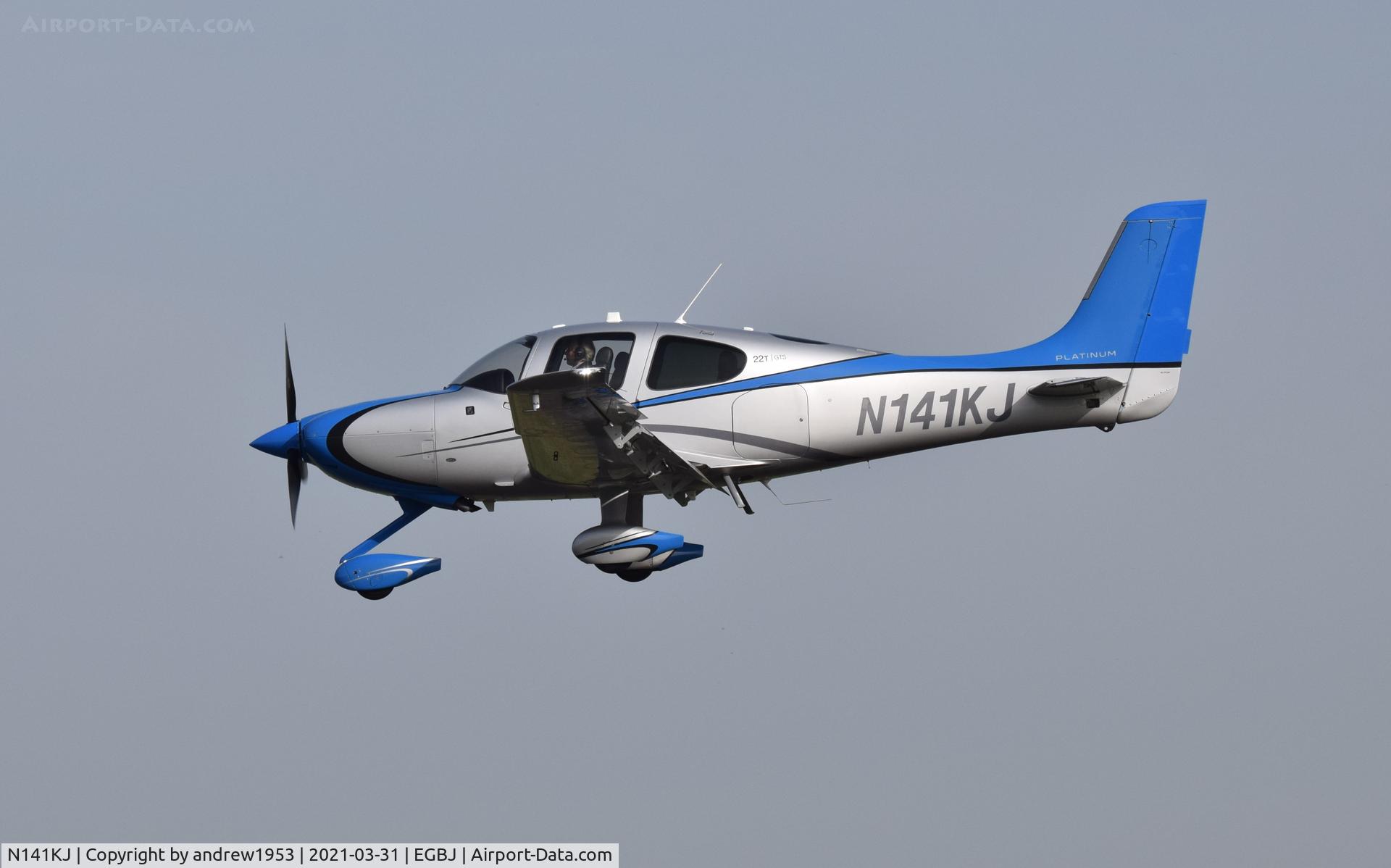 N141KJ, 2014 Cirrus SR22T C/N 0832, N141KJ at Gloucestershire Airport.