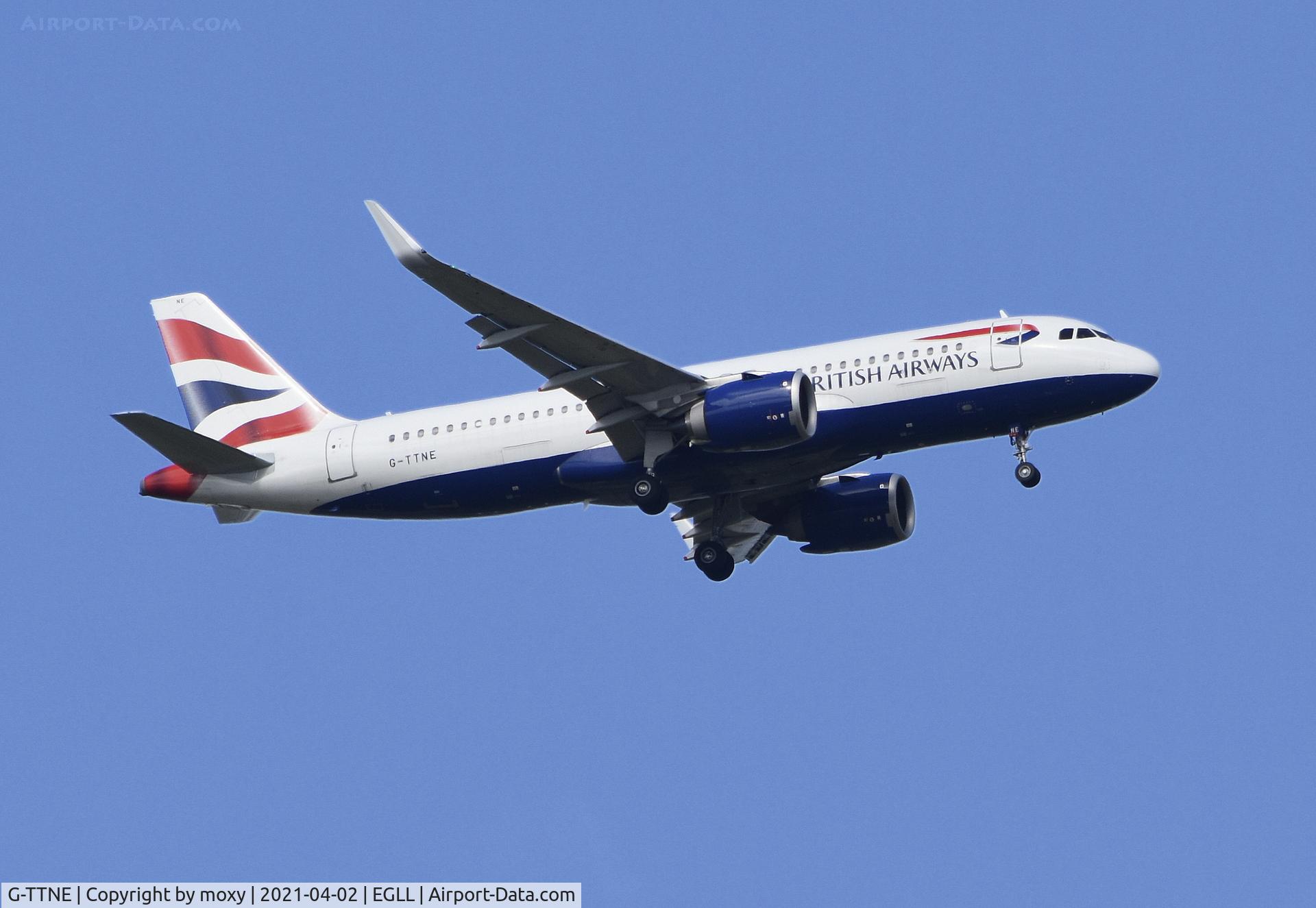 G-TTNE, 2018 Airbus A320-251N C/N 8365, Airbus A320-251N on finals to 9R London Heathrow.