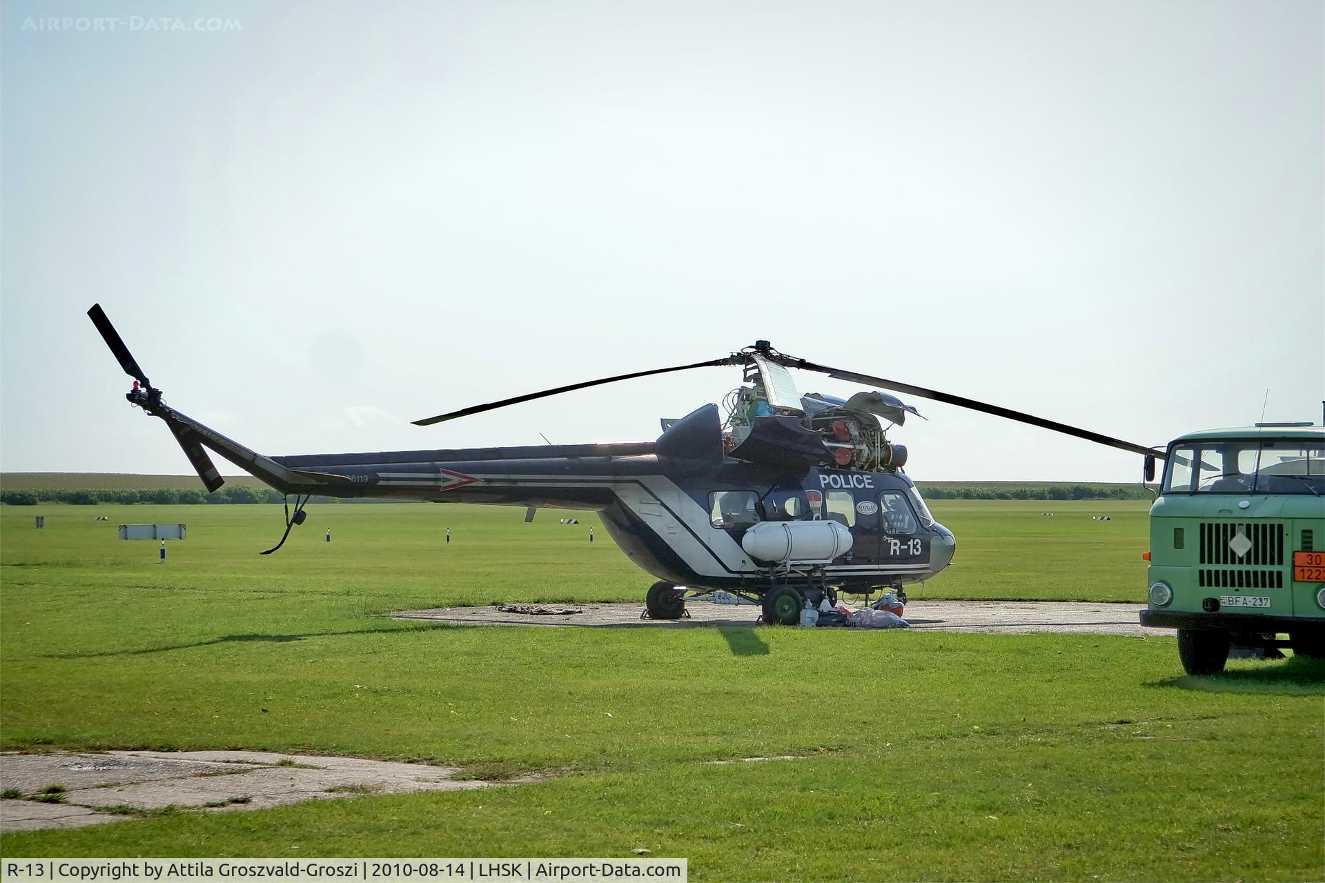 R-13, 1979 Mil (PZL-Swidnik) Mi-2 C/N 536119059, LHSK - Siófok-Kiliti Airport, Hungary