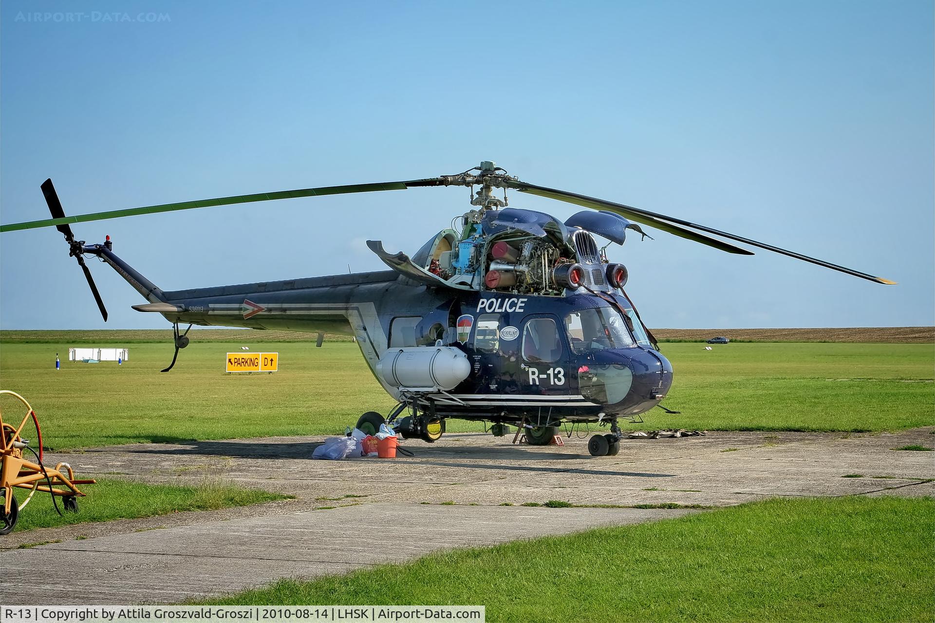 R-13, 1979 Mil (PZL-Swidnik) Mi-2 C/N 536119059, LHSK - Siófok-Kiliti Airport, Hungary