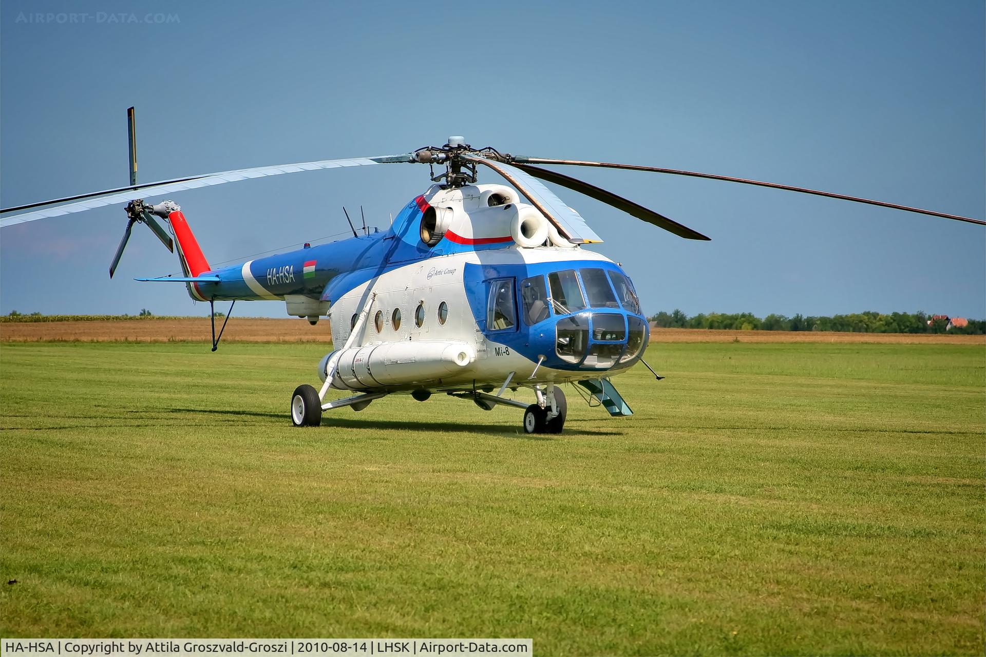 HA-HSA, 1980 Mil Mi-8T C/N 7970, LHSK - Siófok-Kiliti Airport, Hungary