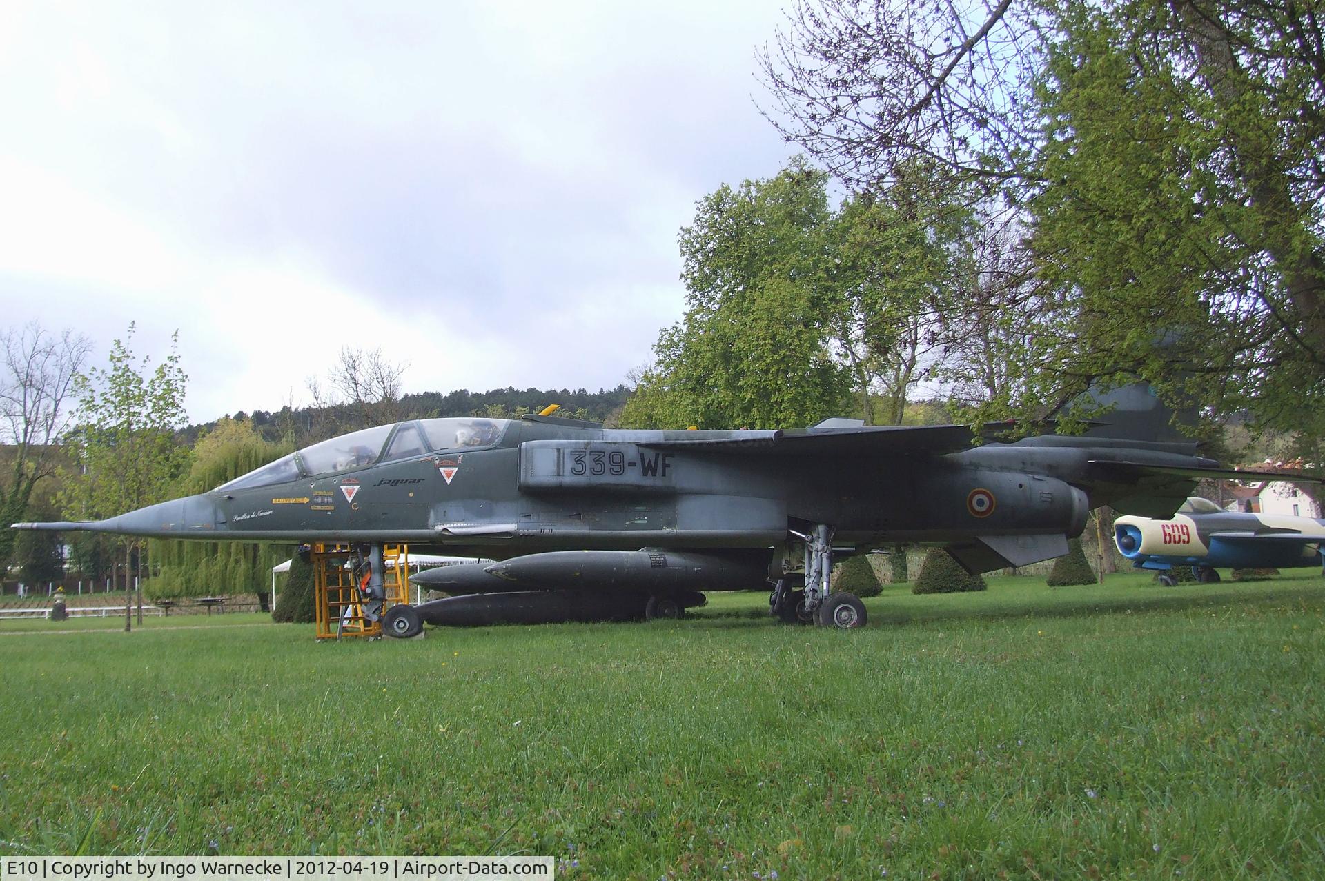 E10, Sepecat Jaguar E C/N E10, SEPECAT Jaguar E at the Musee de l'Aviation du Chateau, Savigny-les-Beaune