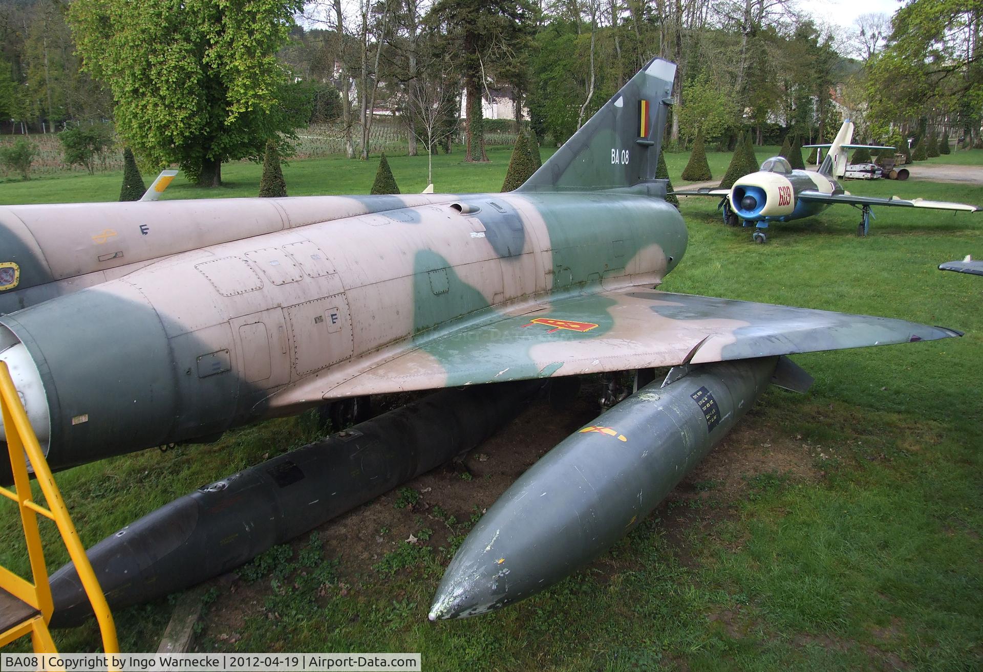 BA08, SABCA Mirage 5BA C/N 08, Dassault (SABCA) Mirage 5BA at the Musee de l'Aviation du Chateau, Savigny-les-Beaune
