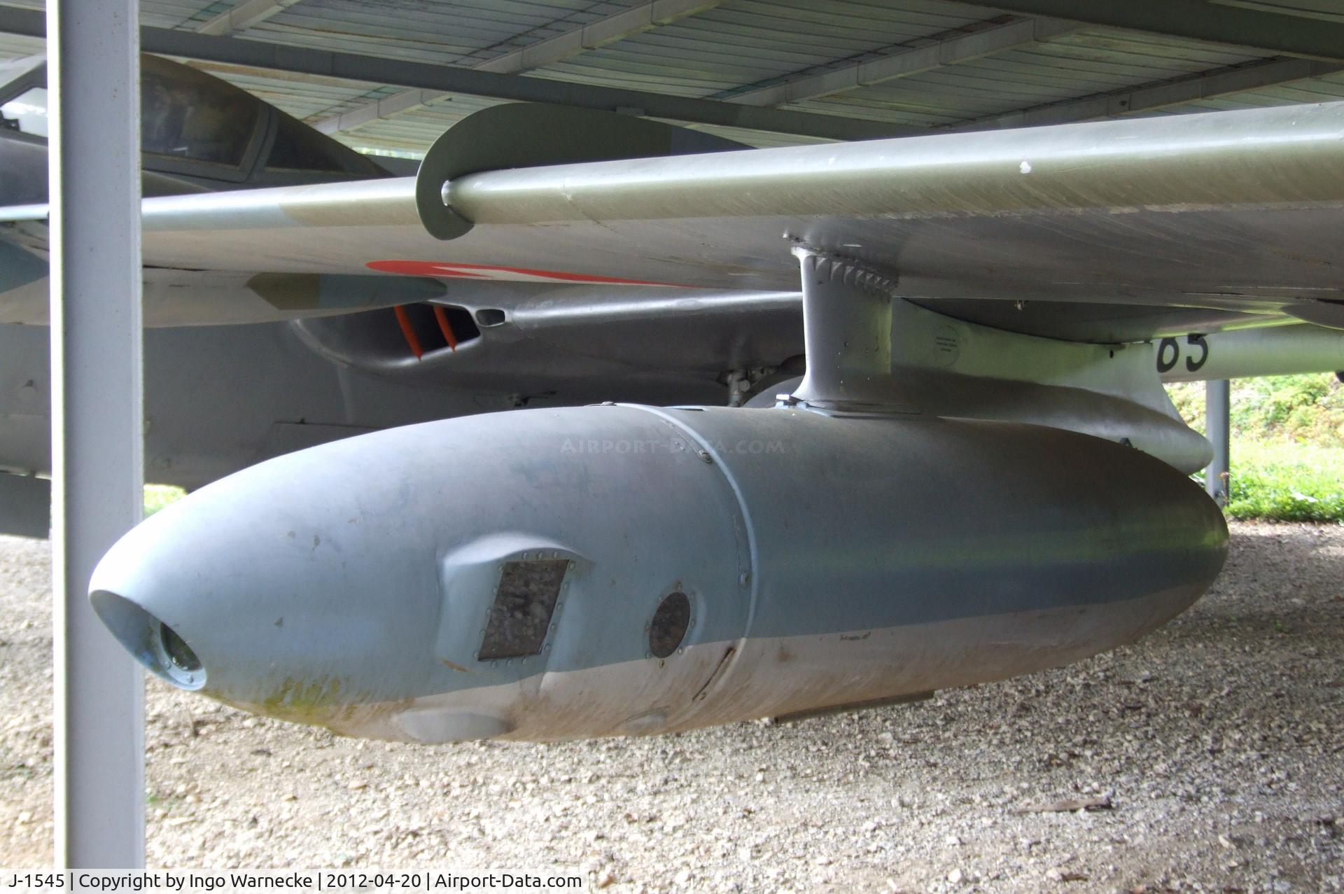 J-1545, De Havilland (F+W Emmen) DH-112 Venom FB.50 C/N 755, De Havilland (F+W Emmen) D.H.112 Venom FB50 at the Musee de l'Aviation du Chateau, Savigny-les-Beaune