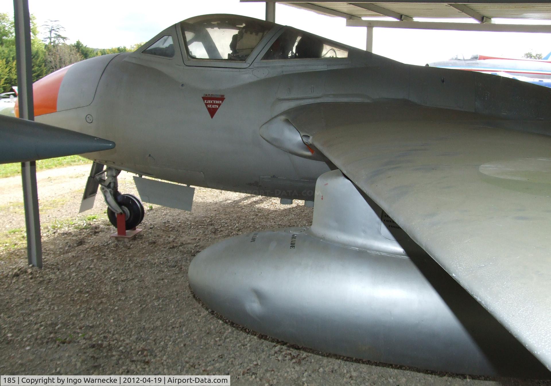 185, De Havilland DH-115 Vampire T.55 C/N 15775, De Havilland D.H.115 Vampire T55 at the Musee de l'Aviation du Chateau, Savigny-les-Beaune