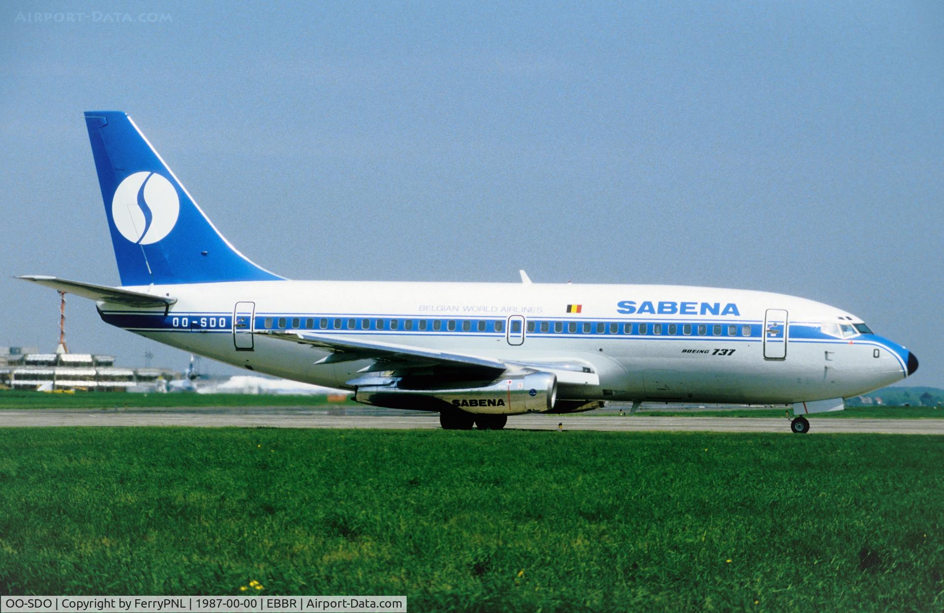 OO-SDO, 1975 Boeing 737-229 C/N 21177, Sabena B732 lining-up