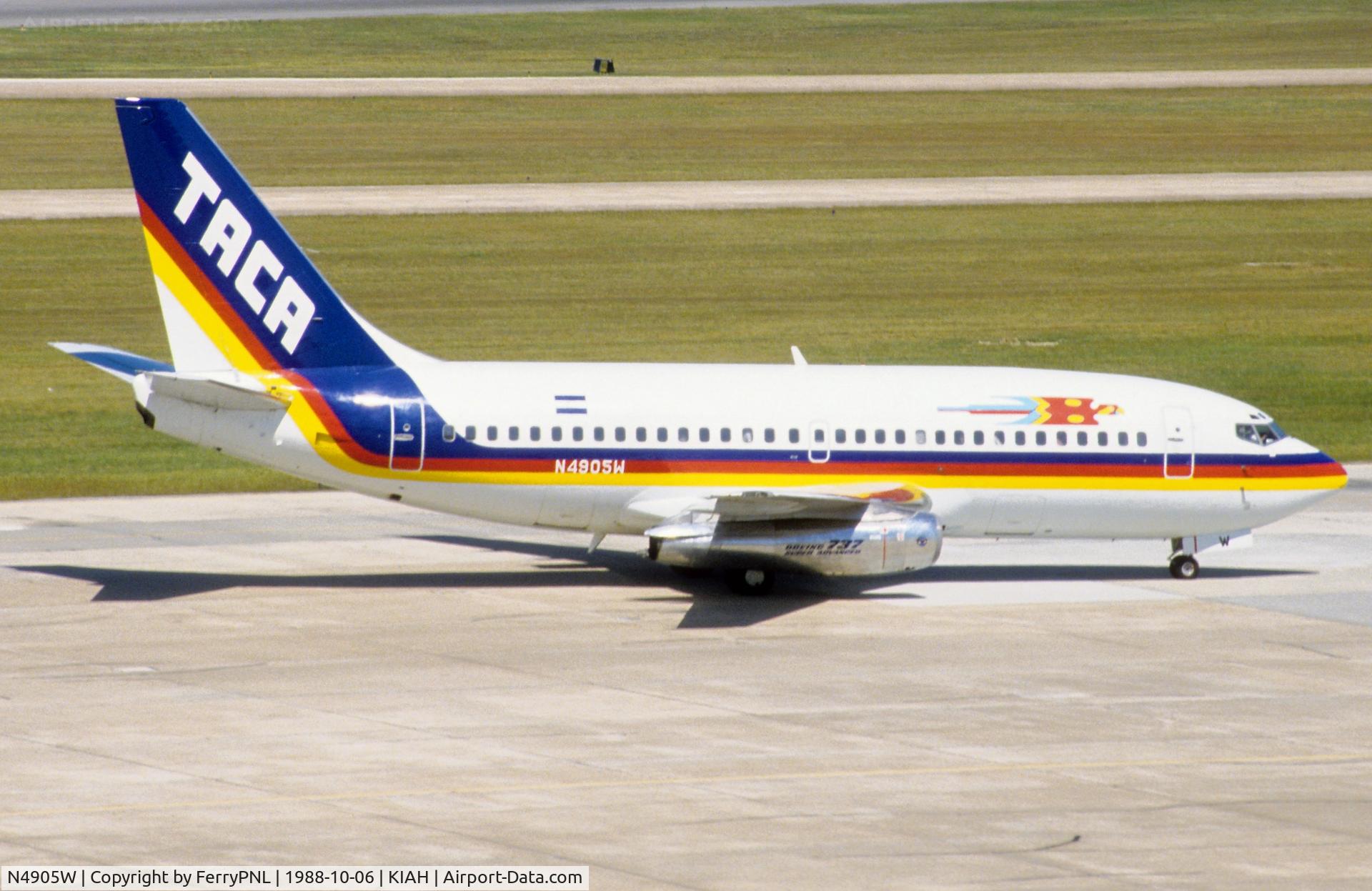 N4905W, 1974 Boeing 737-210C C/N 20917, Arrival of TACA B732