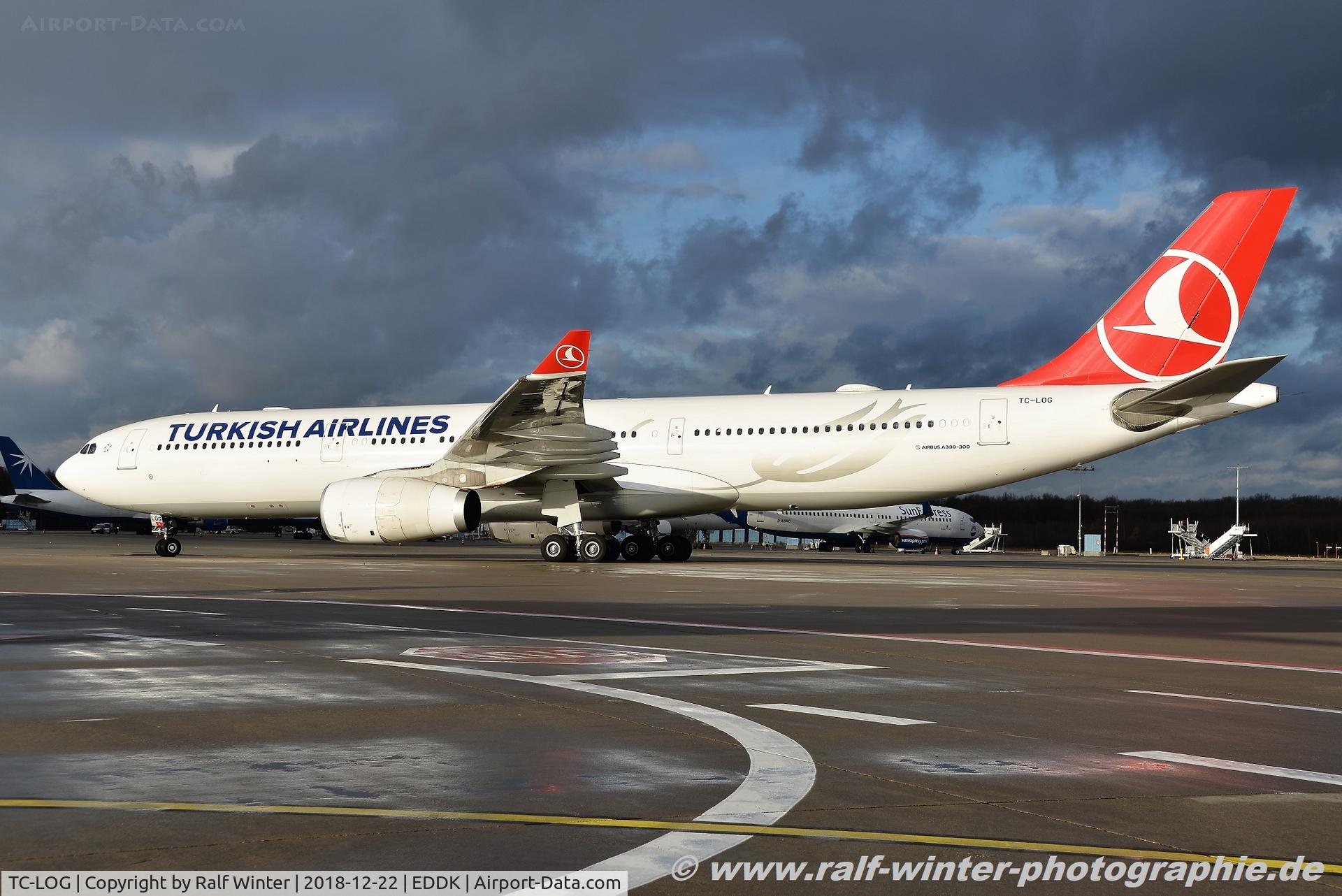 TC-LOG, 2016 Airbus A330-343 C/N 1651, Airbus A330-343 - TK THY Turkish Airlines - 1651 - TC-LOG - 22.12.2018 - CGN