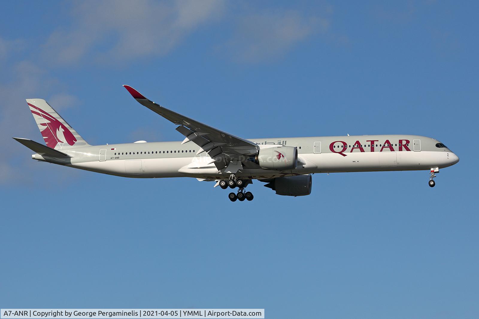 A7-ANR, 2020 Airbus A350-1041 C/N 0399, On short final, runway 16.