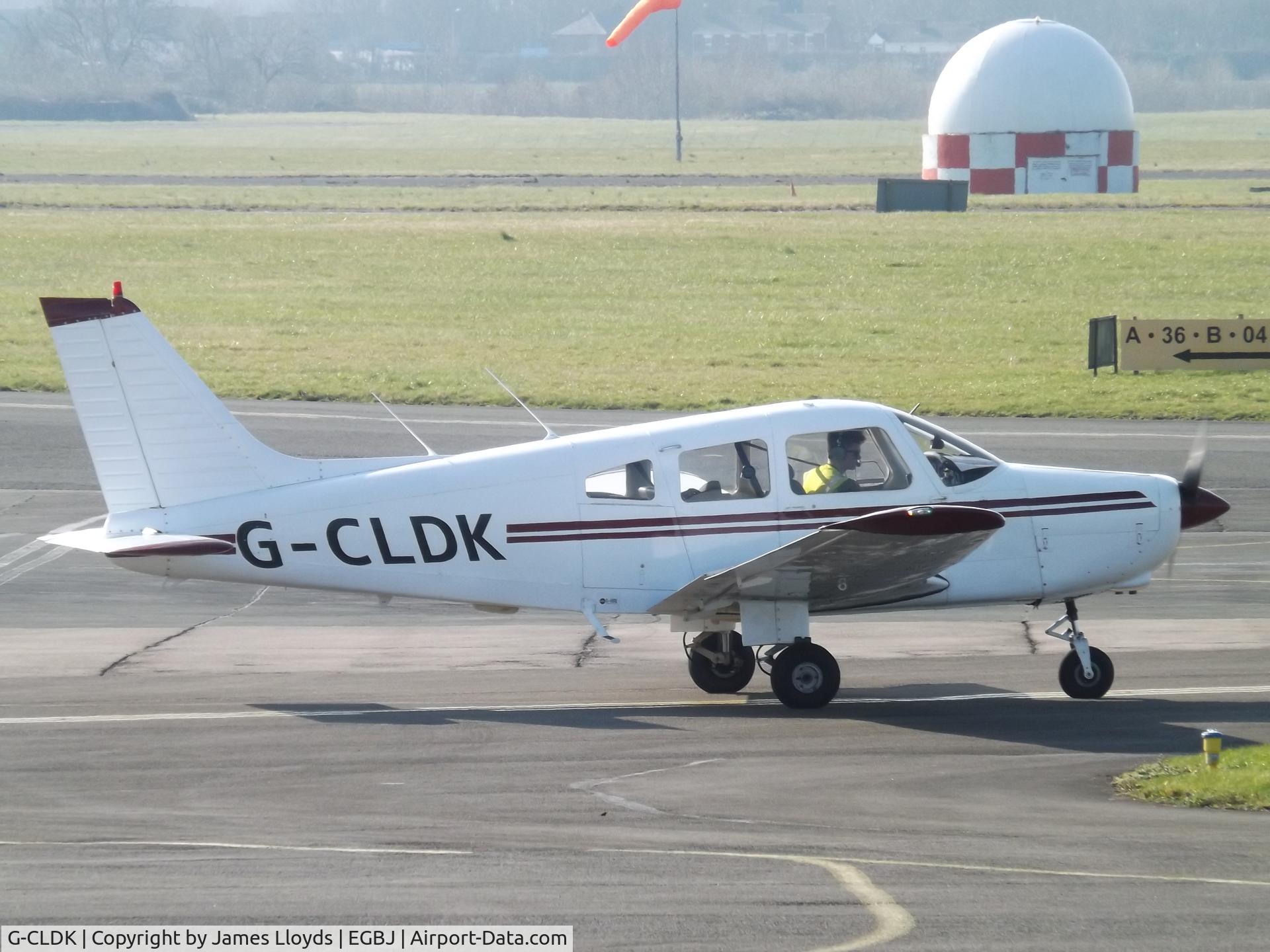 G-CLDK, 1985 Piper PA-28-161 Cherokee Warrior II C/N 28-8516068, At Gloucestershire Airport.