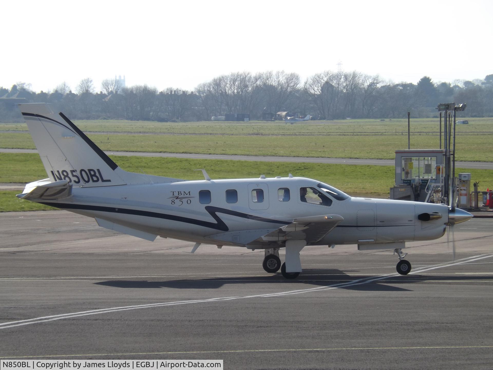 N850BL, 2007 Socata TBM-700 C/N 420, At Gloucestershire Airport.