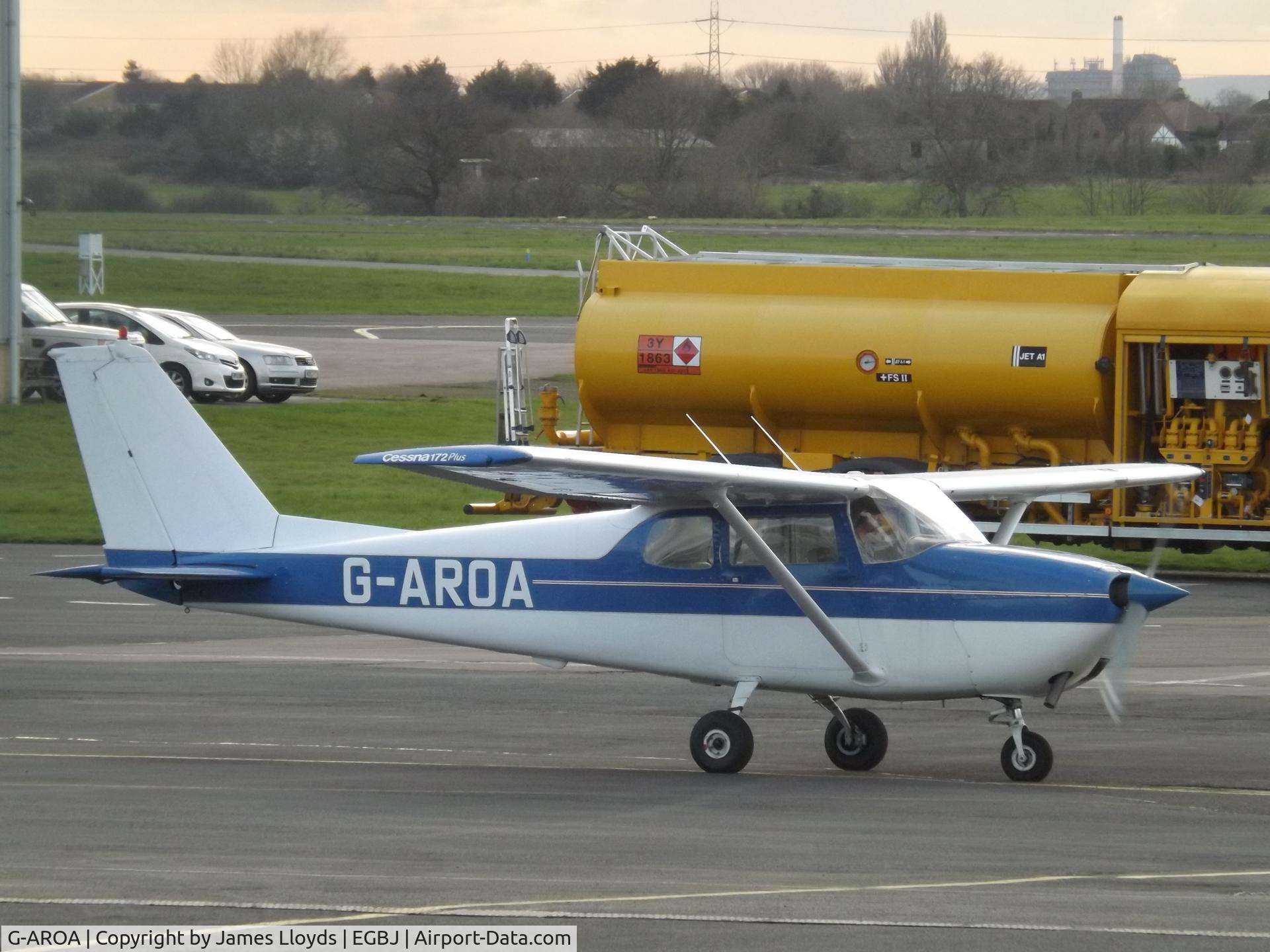G-AROA, 1961 Cessna 172B C/N 17248628, At Gloucestershire Airport