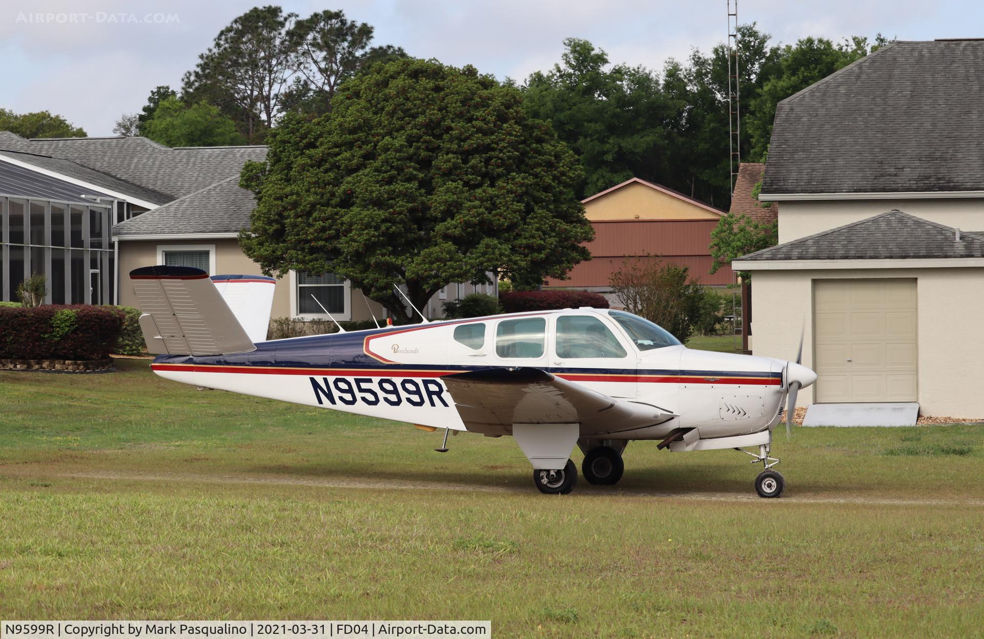 N9599R, 1959 Beech M35 Bonanza C/N D-6206, Beech M35