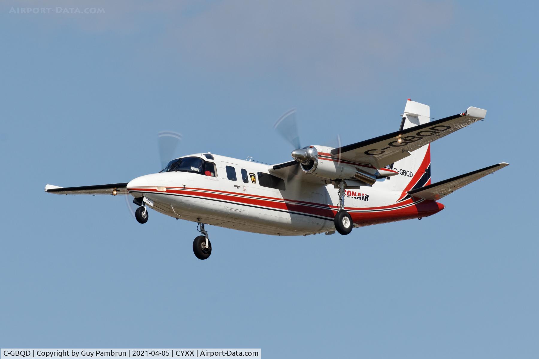 C-GBQD, 1980 De Havilland Canada DHC-6-310 Twin Otter C/N 708, Landing on 19