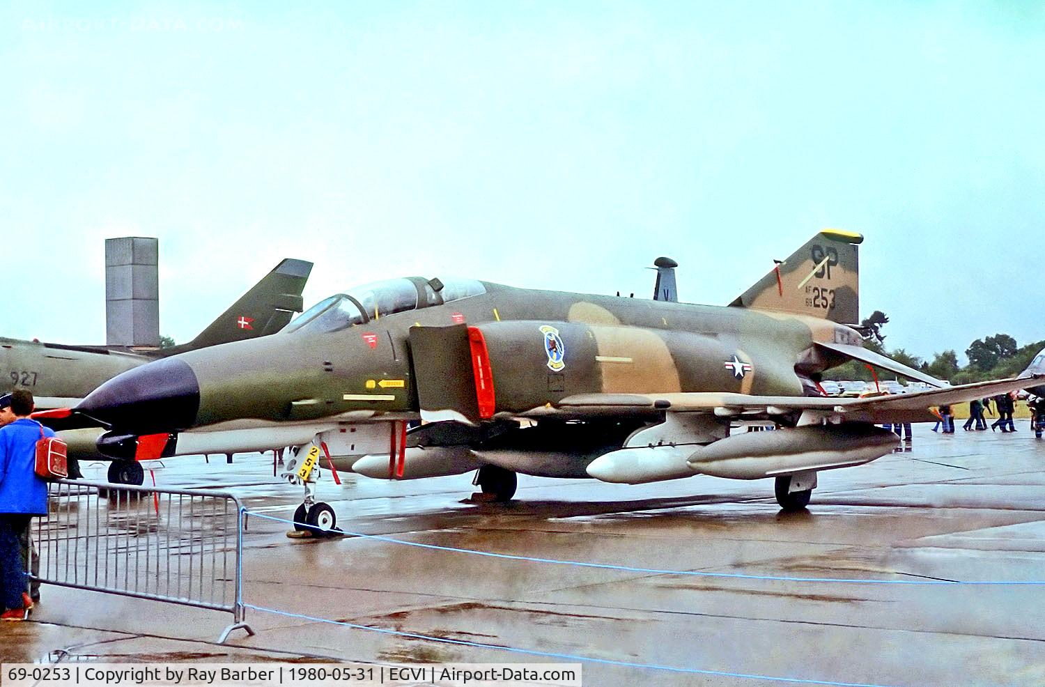 69-0253, 1969 McDonnell Douglas F-4G Phantom II C/N 3780, 69-0253   (AF68253) McDonnell Douglas F-4G Phantom II [3780] (United States Air Force) RAF Greenham Common~G 31/05/1980