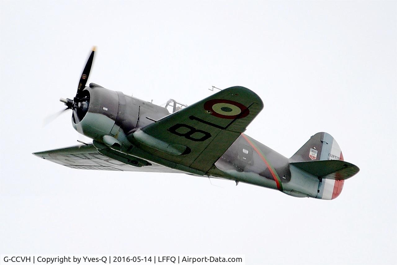 G-CCVH, 1939 Curtiss H-75A-1 C/N 12881, Curtiss H-75A-1, On display, La Ferté-Alais airfield (LFFQ) Airshow 2016