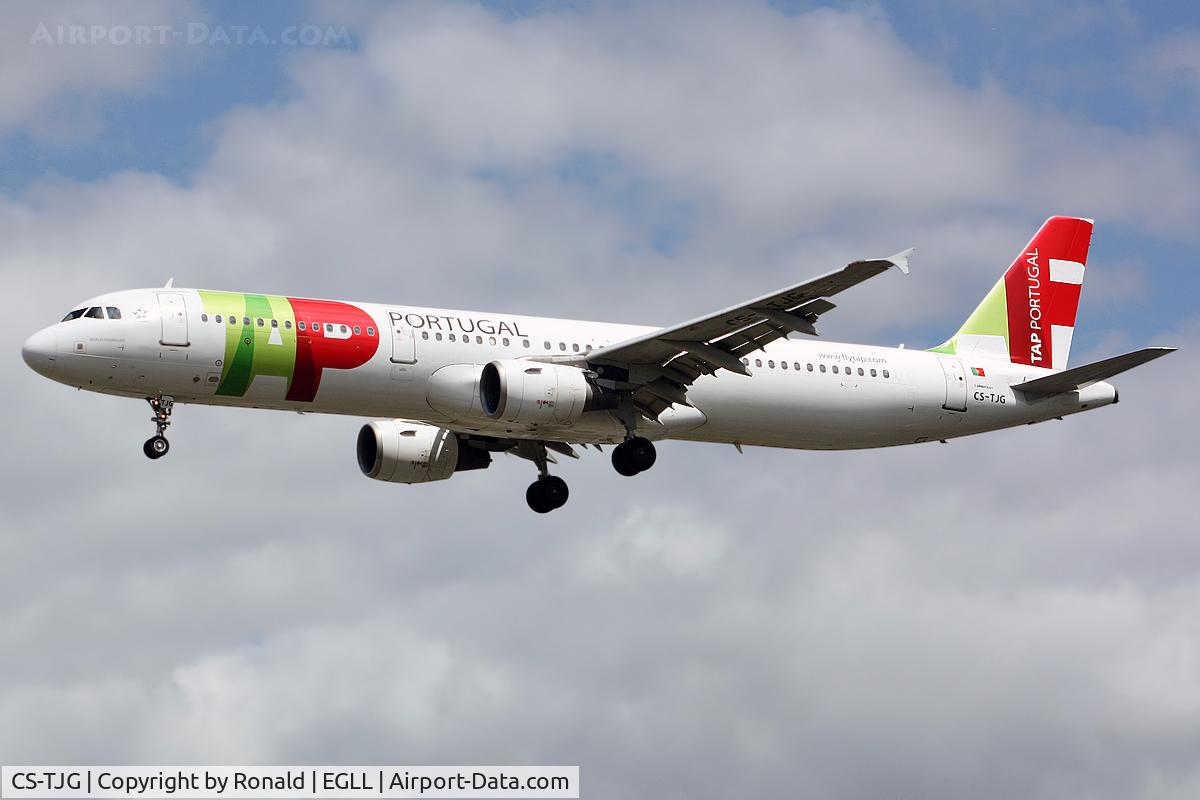 CS-TJG, 2002 Airbus A321-211 C/N 1713, at lhr