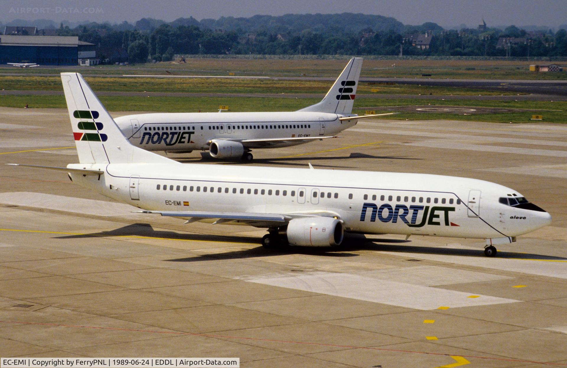 EC-EMI, 1989 Boeing 737-4YO C/N 23979, Nortjet B734, 2/3 of its fleet in this frame.