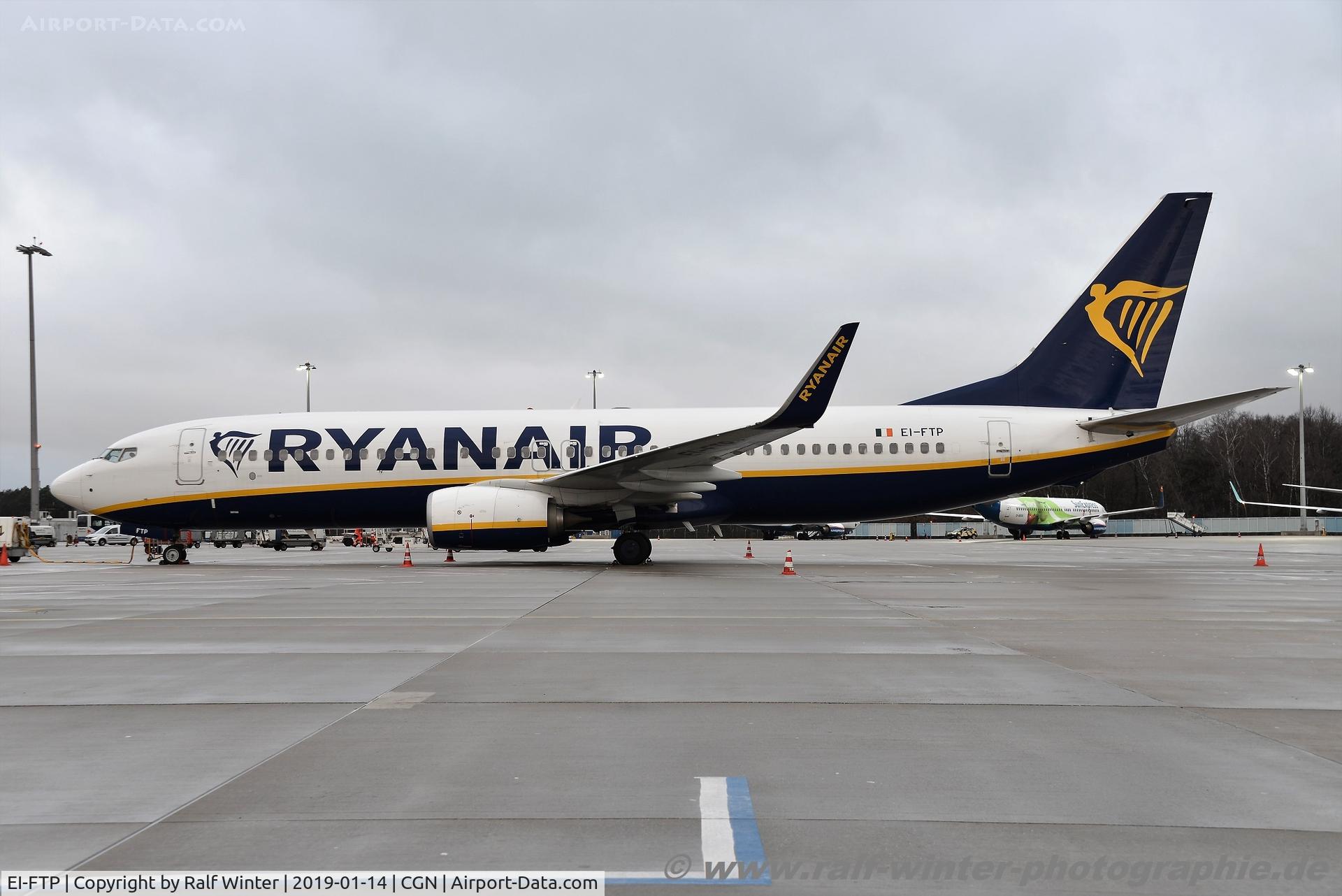 EI-FTP, 2016 Boeing 737-8AS C/N 44766, Boeing 737-8AS(W) - FR RYR Ryanair - 44766 - EI-FTP - 14.01.2019 - CGN