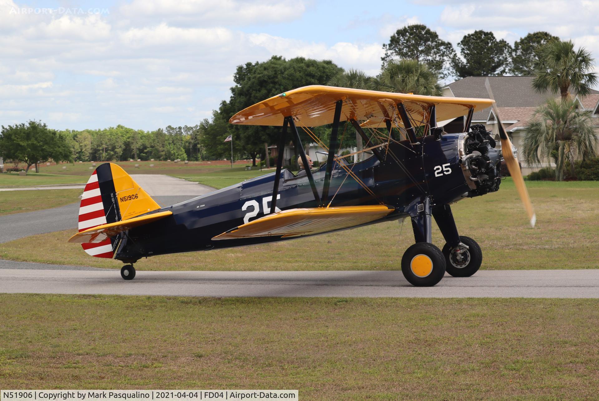 N51906, 1941 Boeing A75N1(PT17) C/N 75-2517, Stearman
