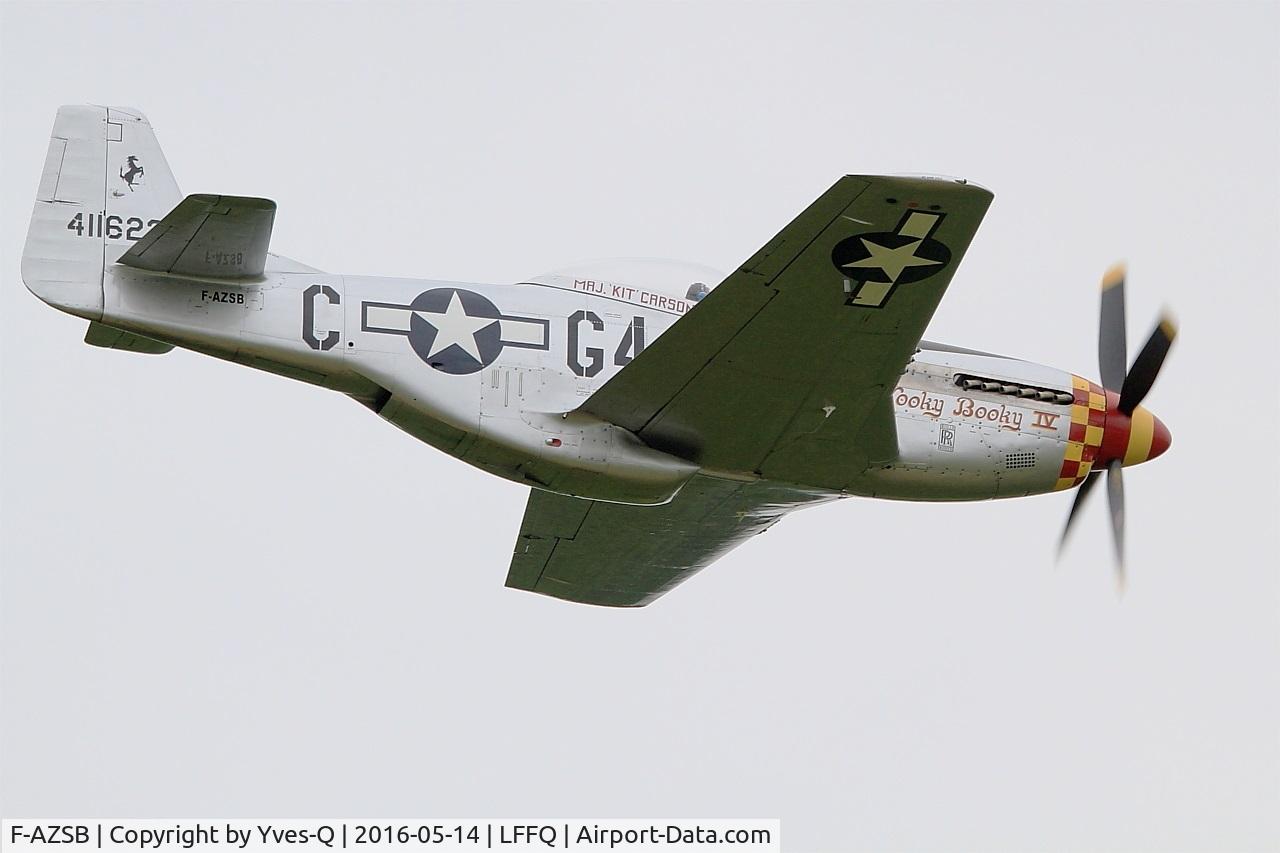 F-AZSB, 1944 North American P-51D Mustang C/N 122-40967, North American P-51D Mustang, On display, La Ferté-Alais (LFFQ) Air show 2016