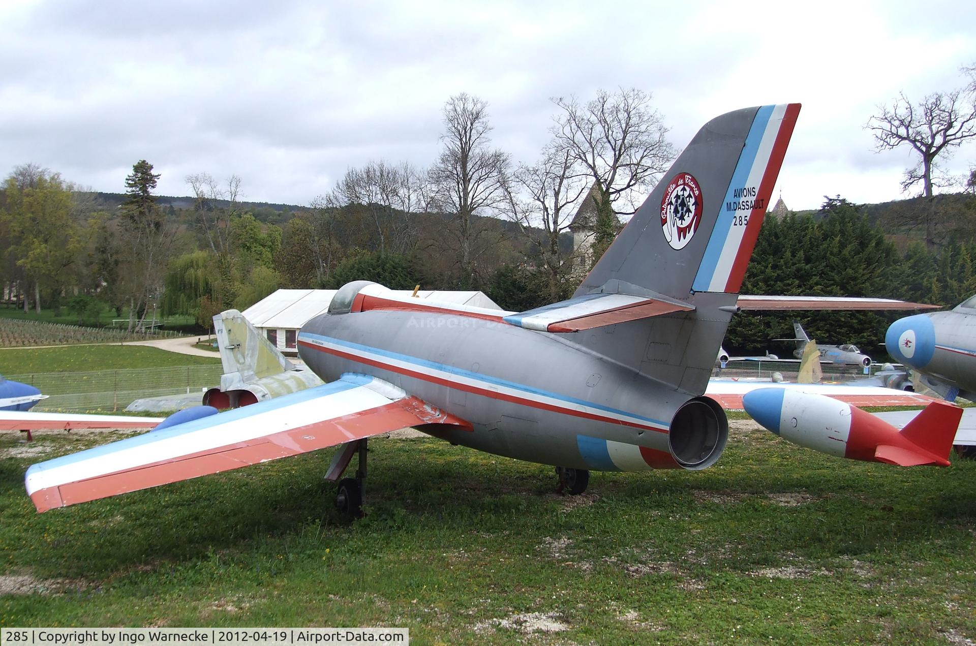 285, Dassault Mystère IVA C/N 285, Dassault Mystere IV A at the Musee de l'Aviation du Chateau, Savigny-les-Beaune