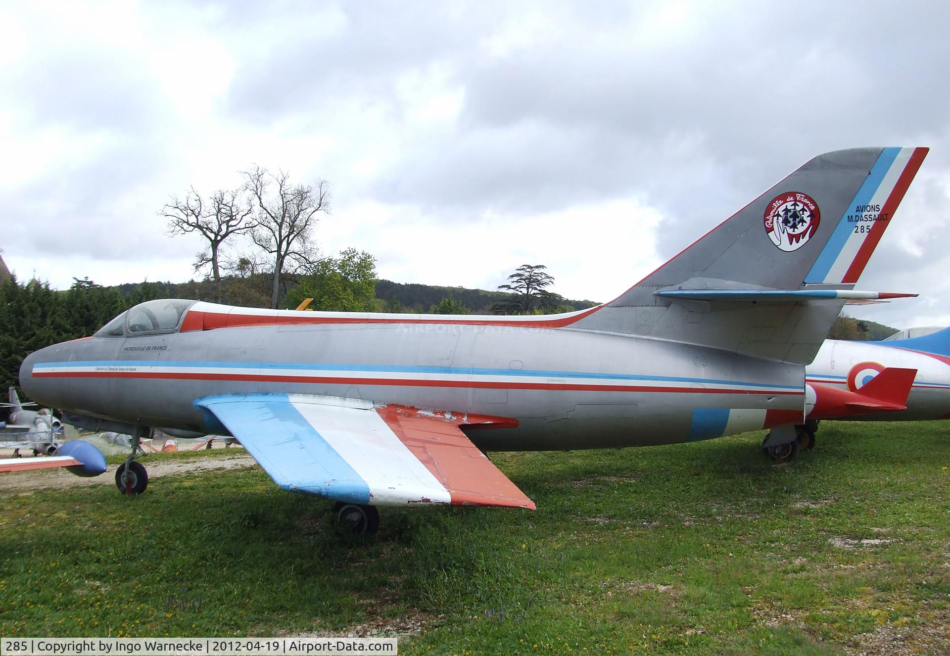 285, Dassault Mystère IVA C/N 285, Dassault Mystere IV A at the Musee de l'Aviation du Chateau, Savigny-les-Beaune