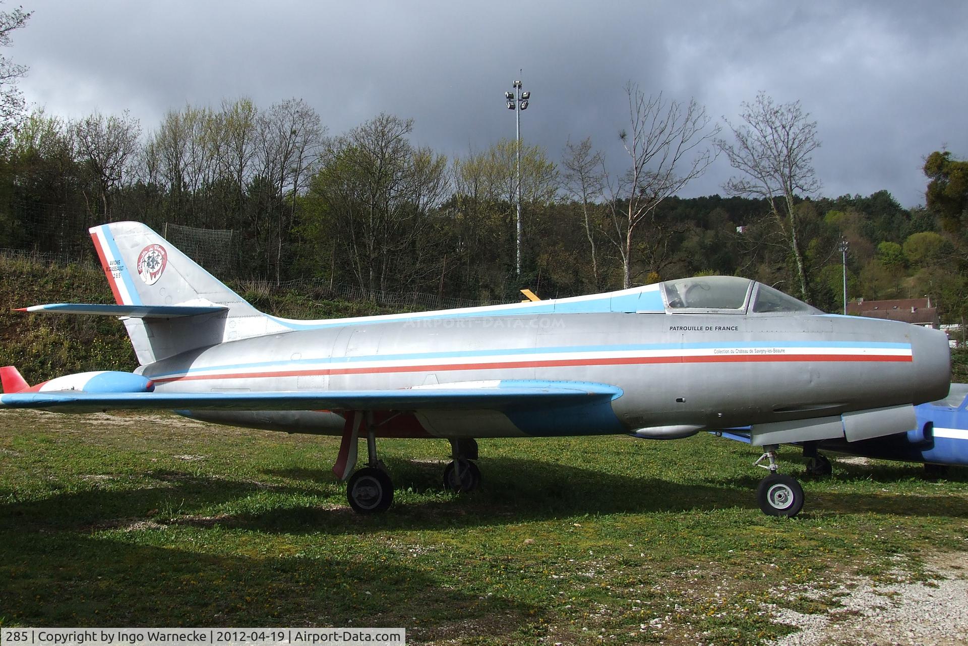 285, Dassault Mystère IVA C/N 285, Dassault Mystere IV A at the Musee de l'Aviation du Chateau, Savigny-les-Beaune