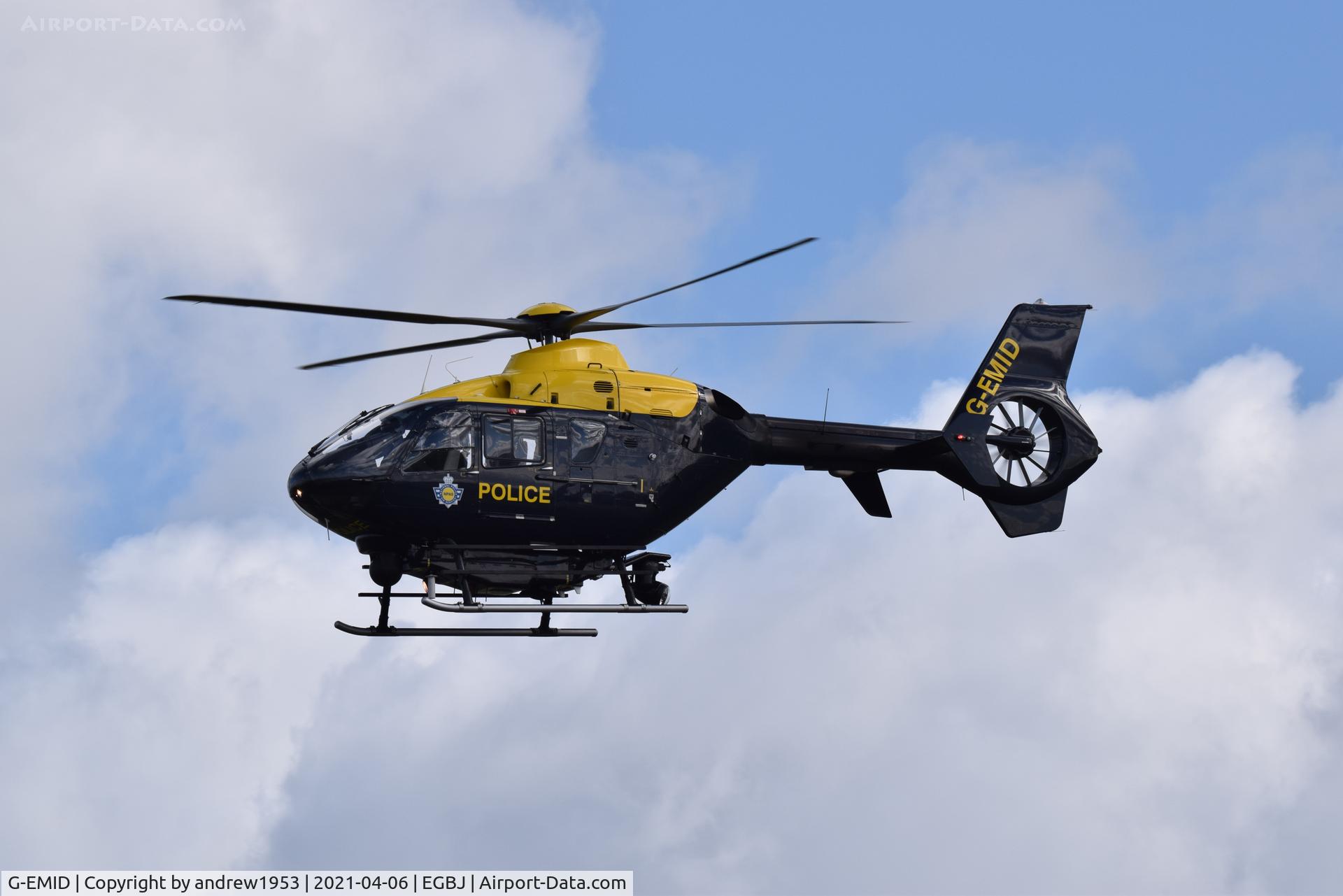 G-EMID, 2006 Eurocopter EC-135P-2+ C/N 0524, G-EMID at Gloucestershire Airport.