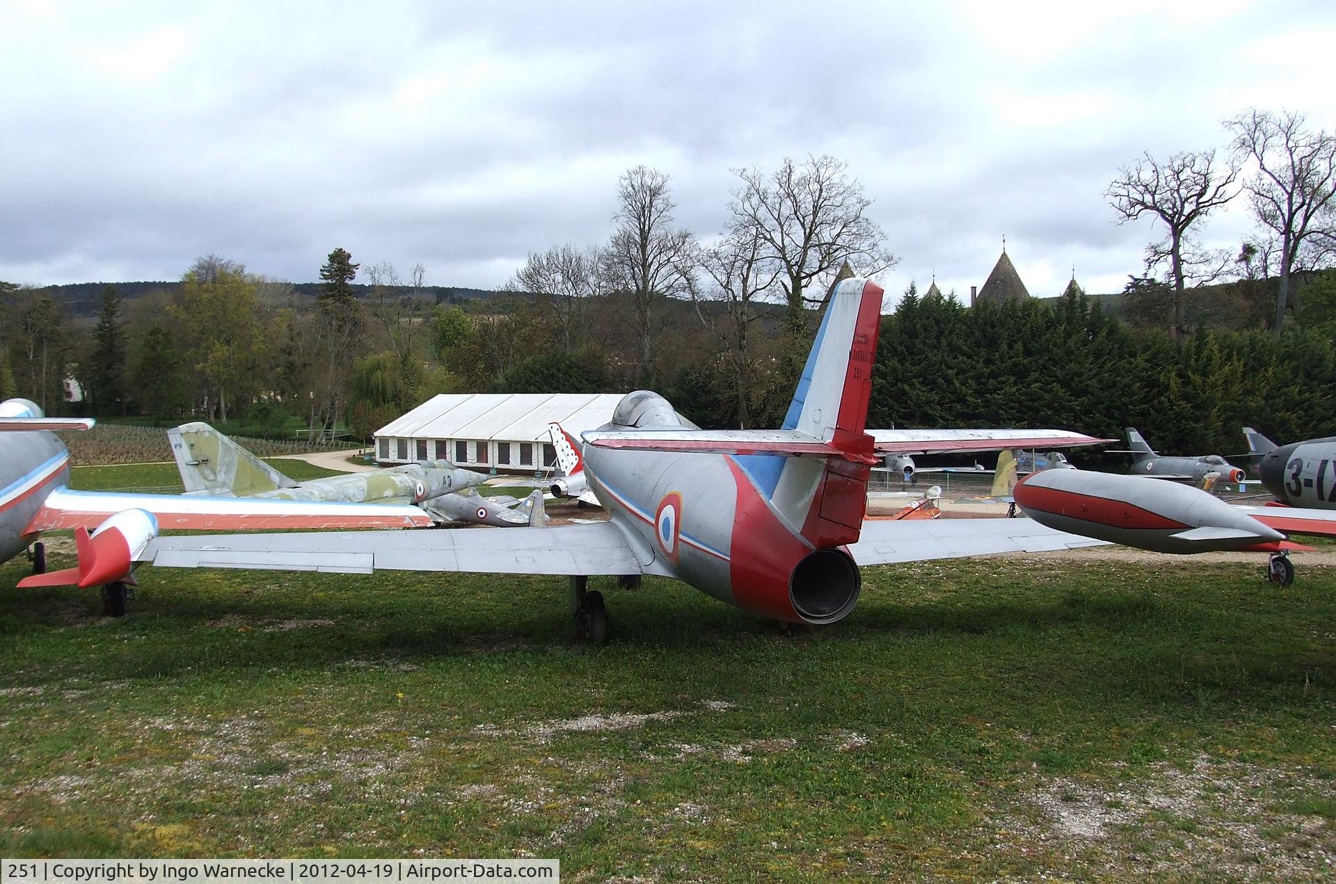 251, Dassault MD-450 Ouragan C/N 215, Dassault MD.450 Ouragan at the Musee de l'Aviation du Chateau, Savigny-les-Beaune