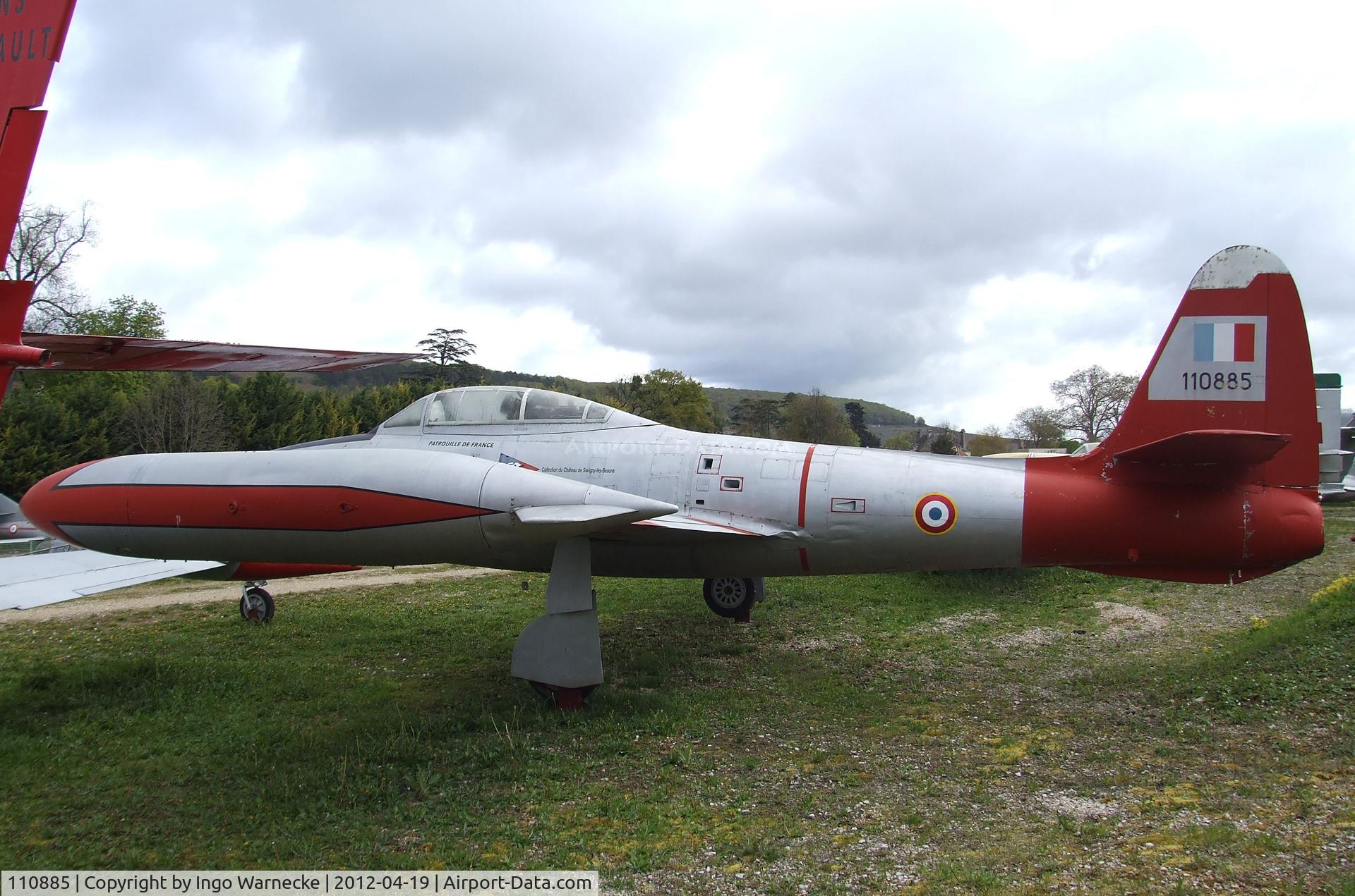 110885, 1951 Republic F-84G Thunderjet C/N 2542-1291B, Republic F-84G Thunderjet at the Musee de l'Aviation du Chateau, Savigny-les-Beaune