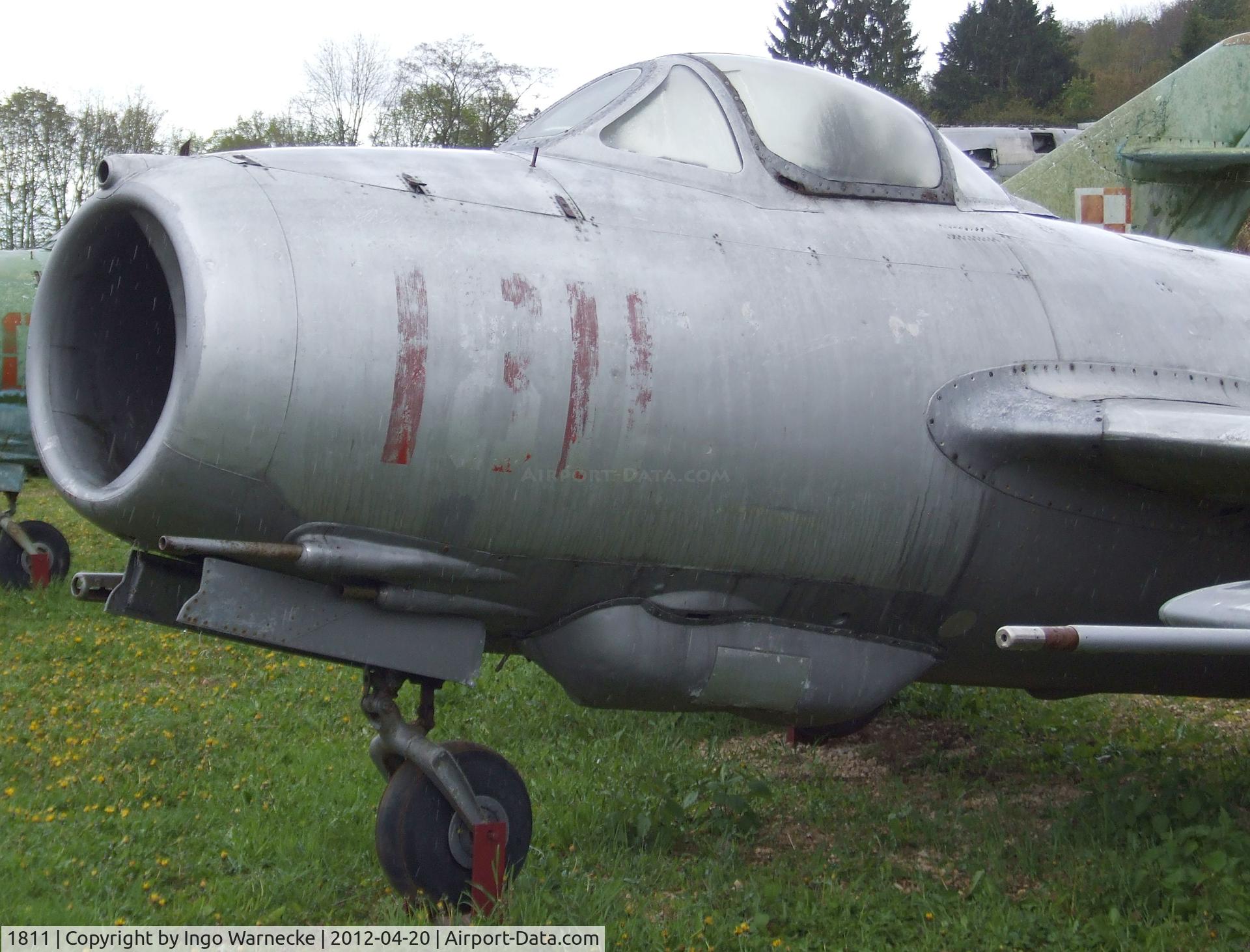 1811, Mikoyan-Gurevich LIM-2 C/N 1B-01811, PZL-Mielec Lim-2R (MiG-15bis) FAGOT at the Musee de l'Aviation du Chateau, Savigny-les-Beaune