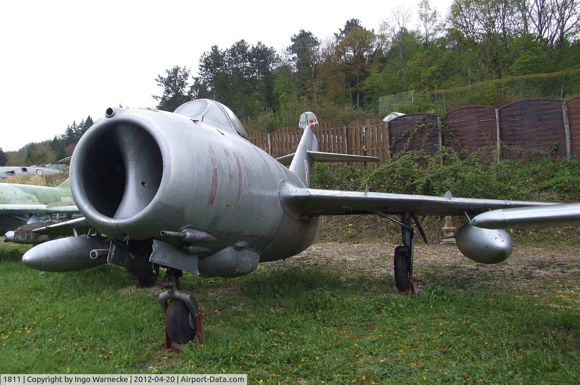 1811, Mikoyan-Gurevich LIM-2 C/N 1B-01811, PZL-Mielec Lim-2R (MiG-15bis) FAGOT at the Musee de l'Aviation du Chateau, Savigny-les-Beaune