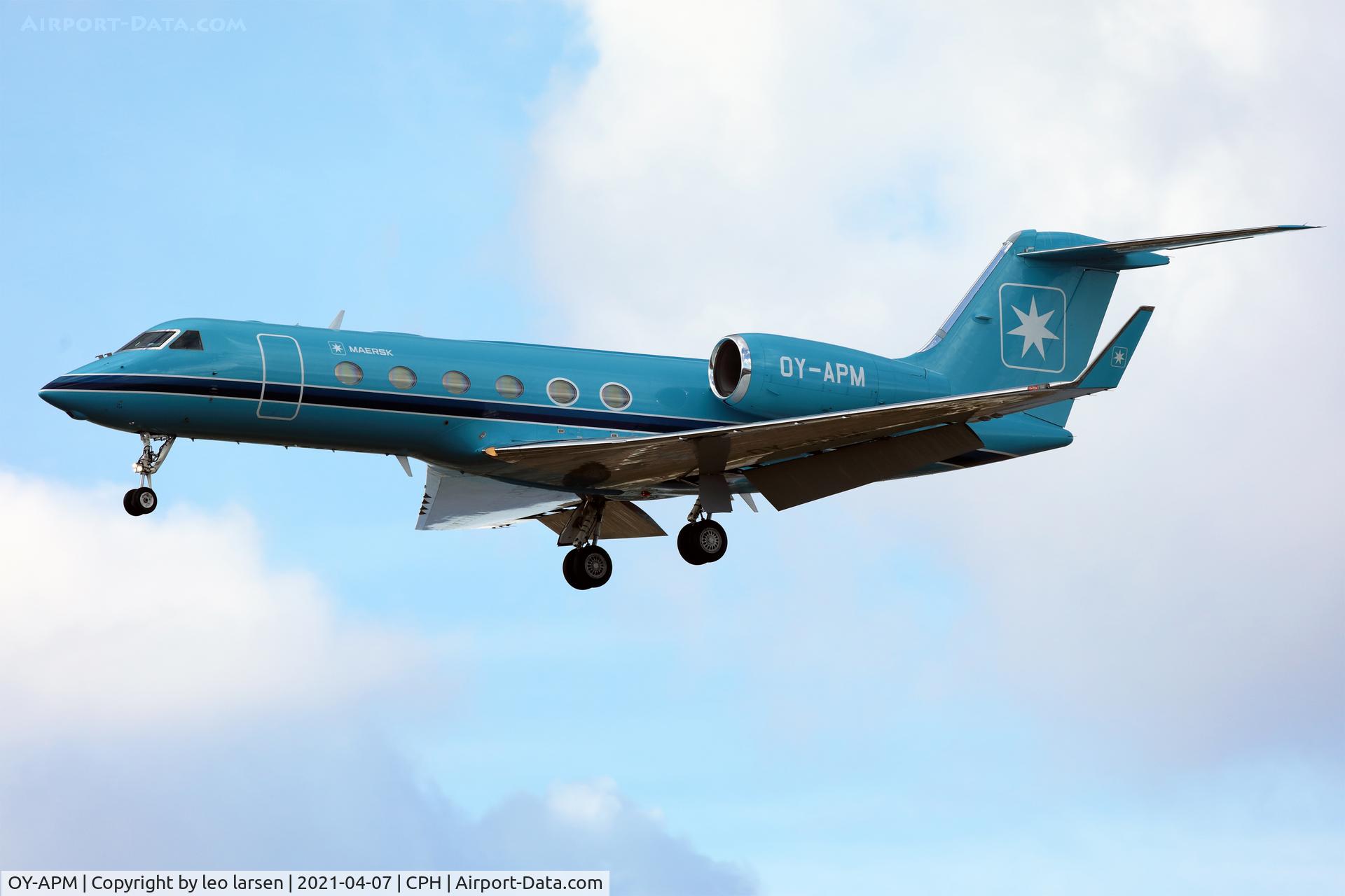 OY-APM, 2014 Gulfstream Aerospace GIV-X (G450) C/N 4305, Copenhagen 7.4.2021