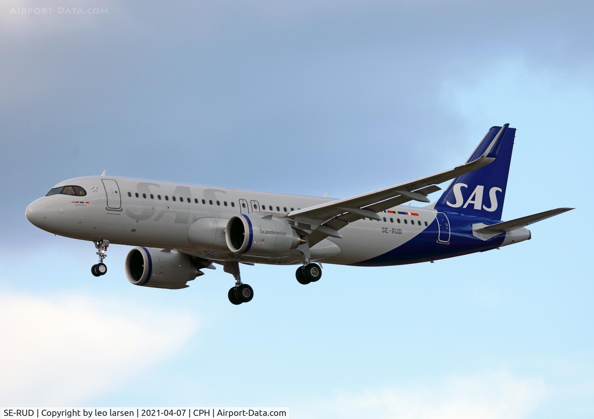 SE-RUD, 2021 Airbus A320-251N C/N 10145, Copenhagen 7.4.2021