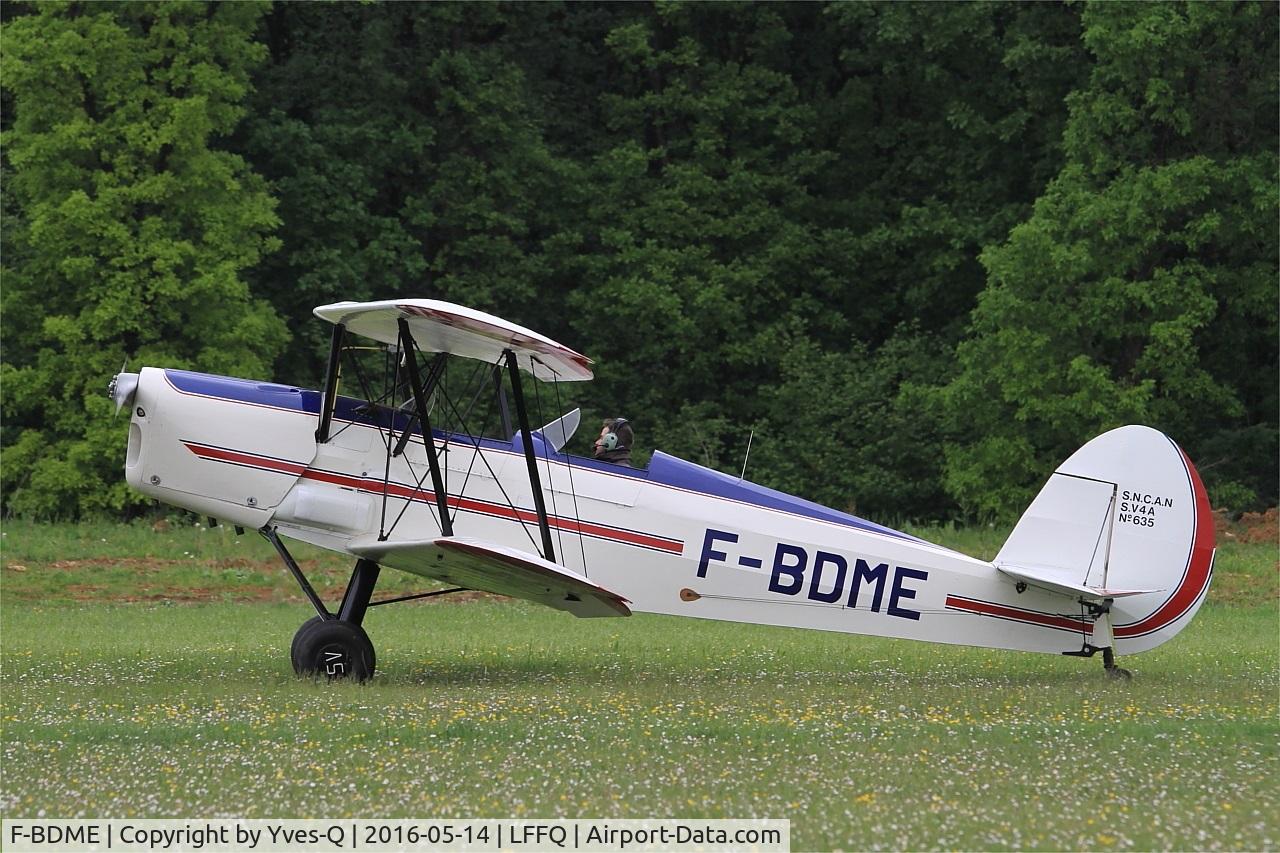F-BDME, Stampe-Vertongen SV-4A C/N 635, Stampe-Vertongen SV-4A, Taxiing, La Ferté-Alais airfield (LFFQ) Air show 2016
