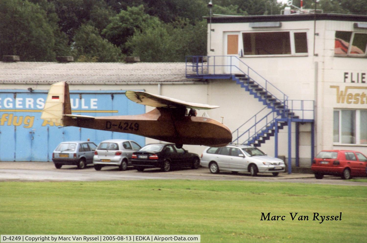D-4249, 1955 Schneider Grunau Baby III C/N 83/55, At Aachen.
