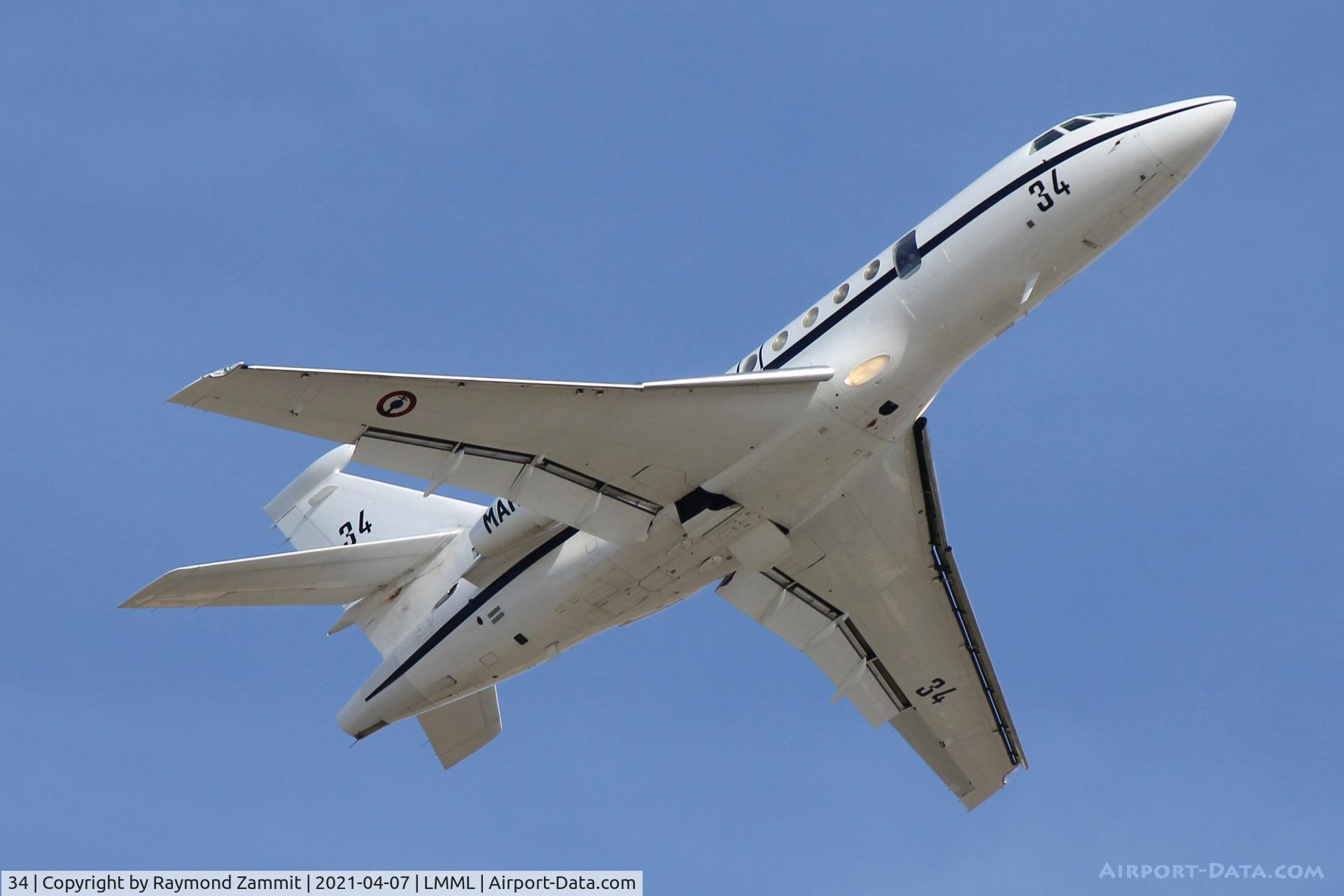 34, 1981 Dassault Falcon 50 C/N 34, Dassault 50M 34 French Navy