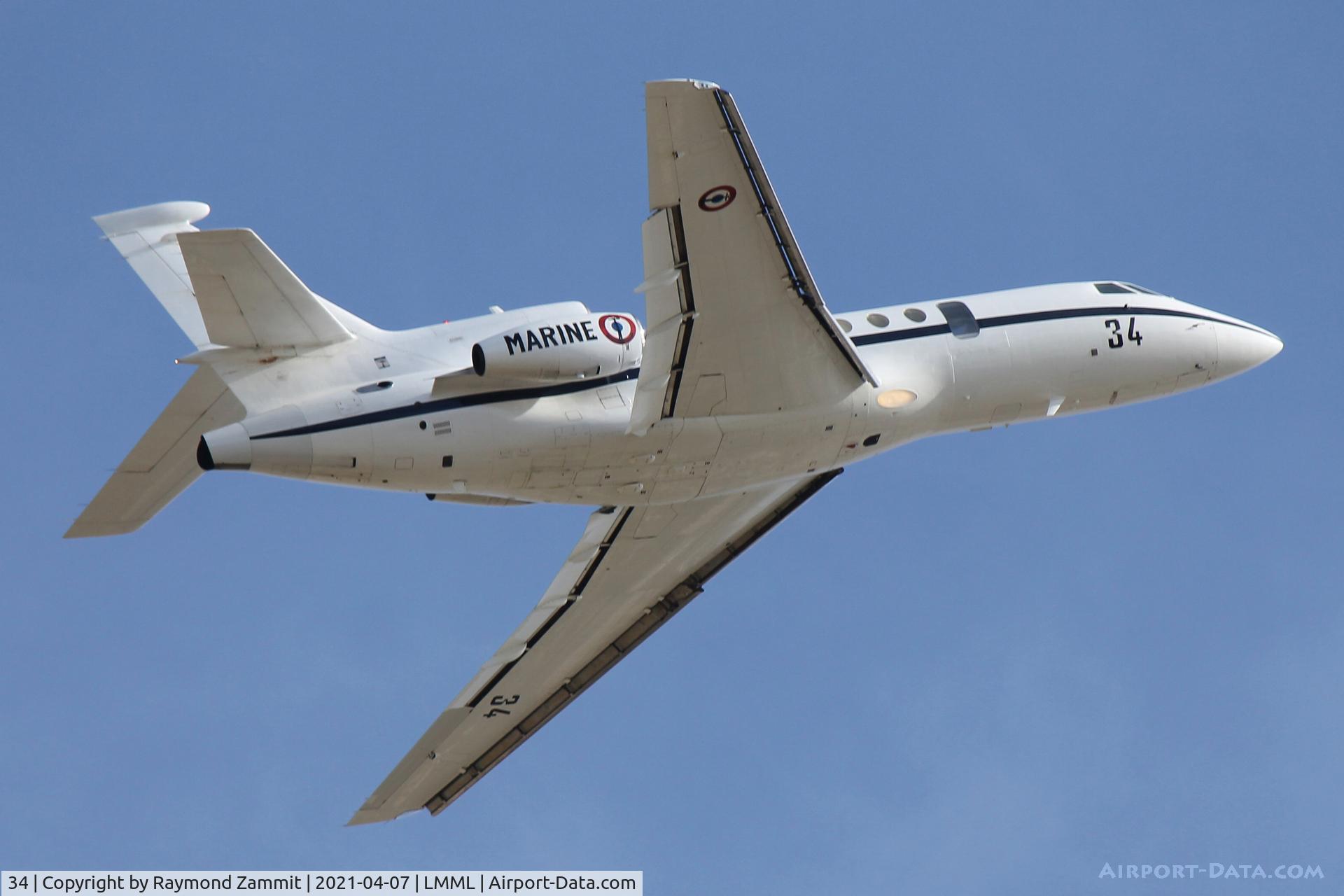 34, 1981 Dassault Falcon 50 C/N 34, Dassault 50M 34 French Navy