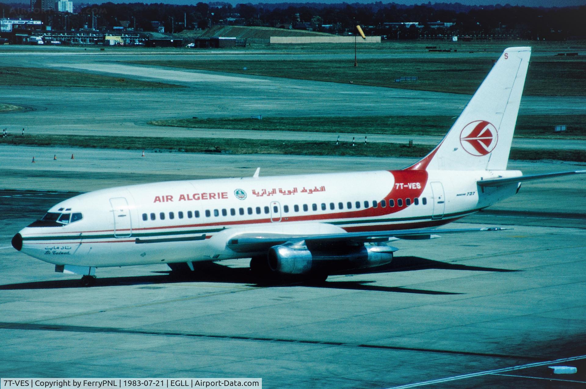 7T-VES, 1977 Boeing 737-2D6C C/N 21287, Air Algerie B732