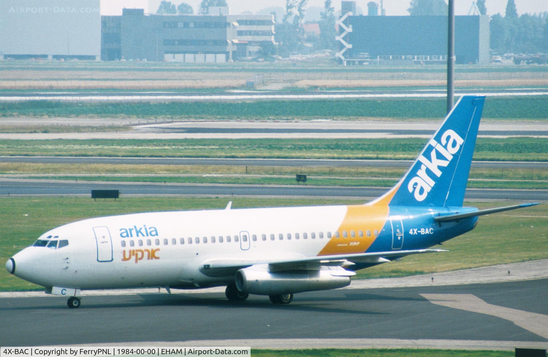 4X-BAC, 1983 Boeing 737-2E7 C/N 22876, Arrival of Arkia B732