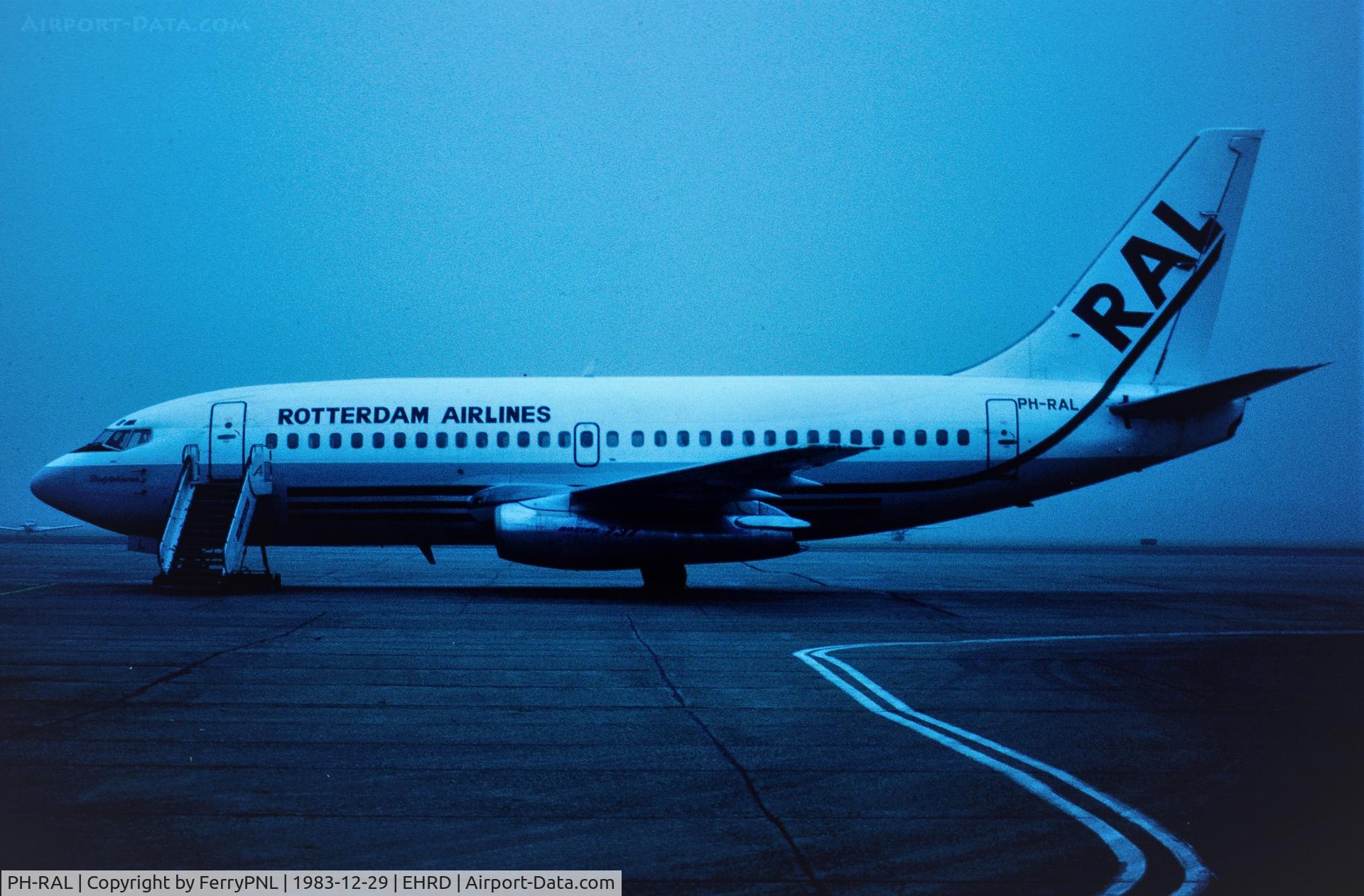 PH-RAL, 1979 Boeing 737-2M8 C/N 21736, Rotterdam Airlines B732. The airline only aircraft which lasted for four months.