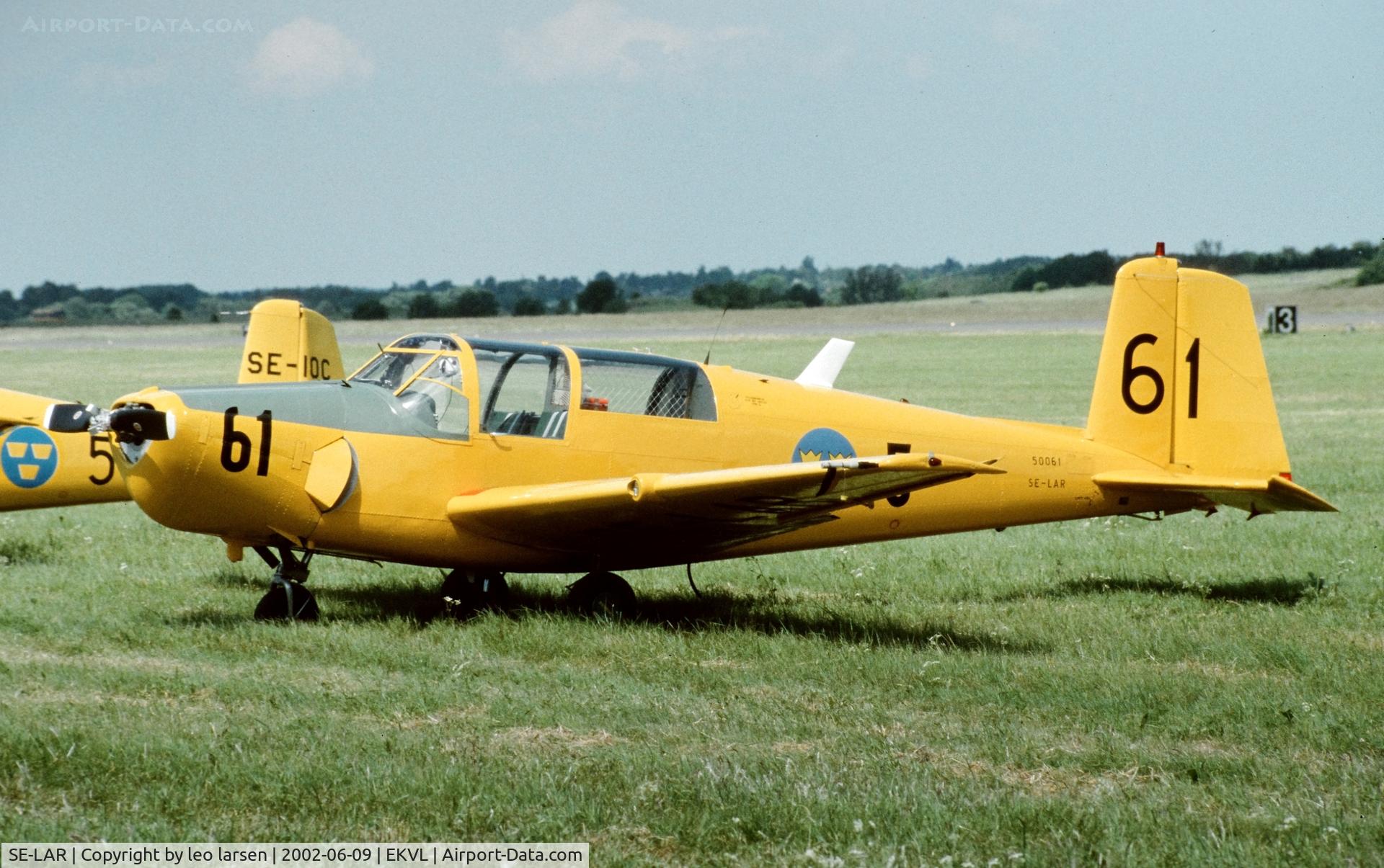 SE-LAR, 1953 Saab 91B Safir C/N 91-270, Værløse Air Base 9.6.2002