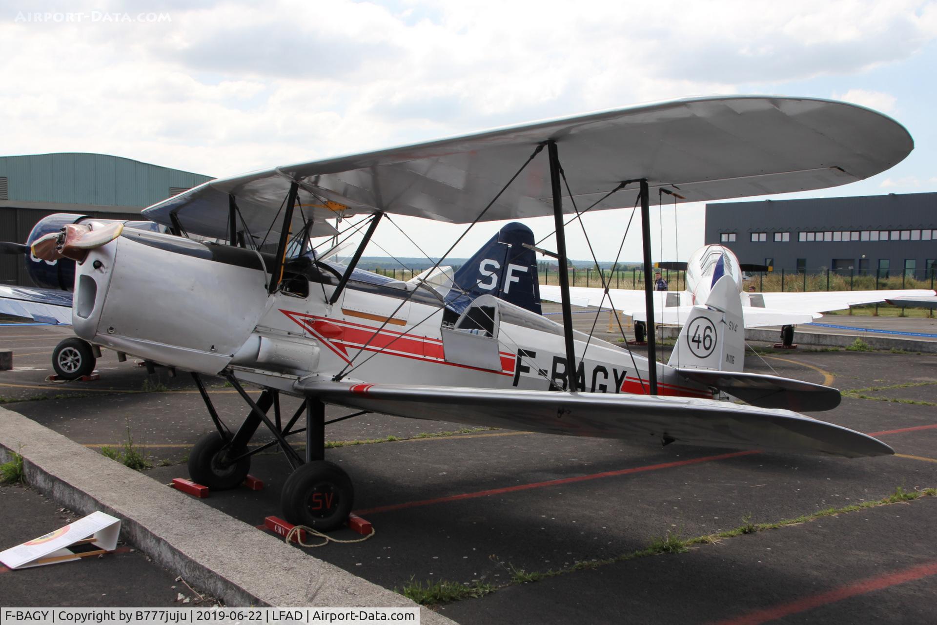 F-BAGY, Stampe-Vertongen SV-4A C/N 1116, at Compiègne