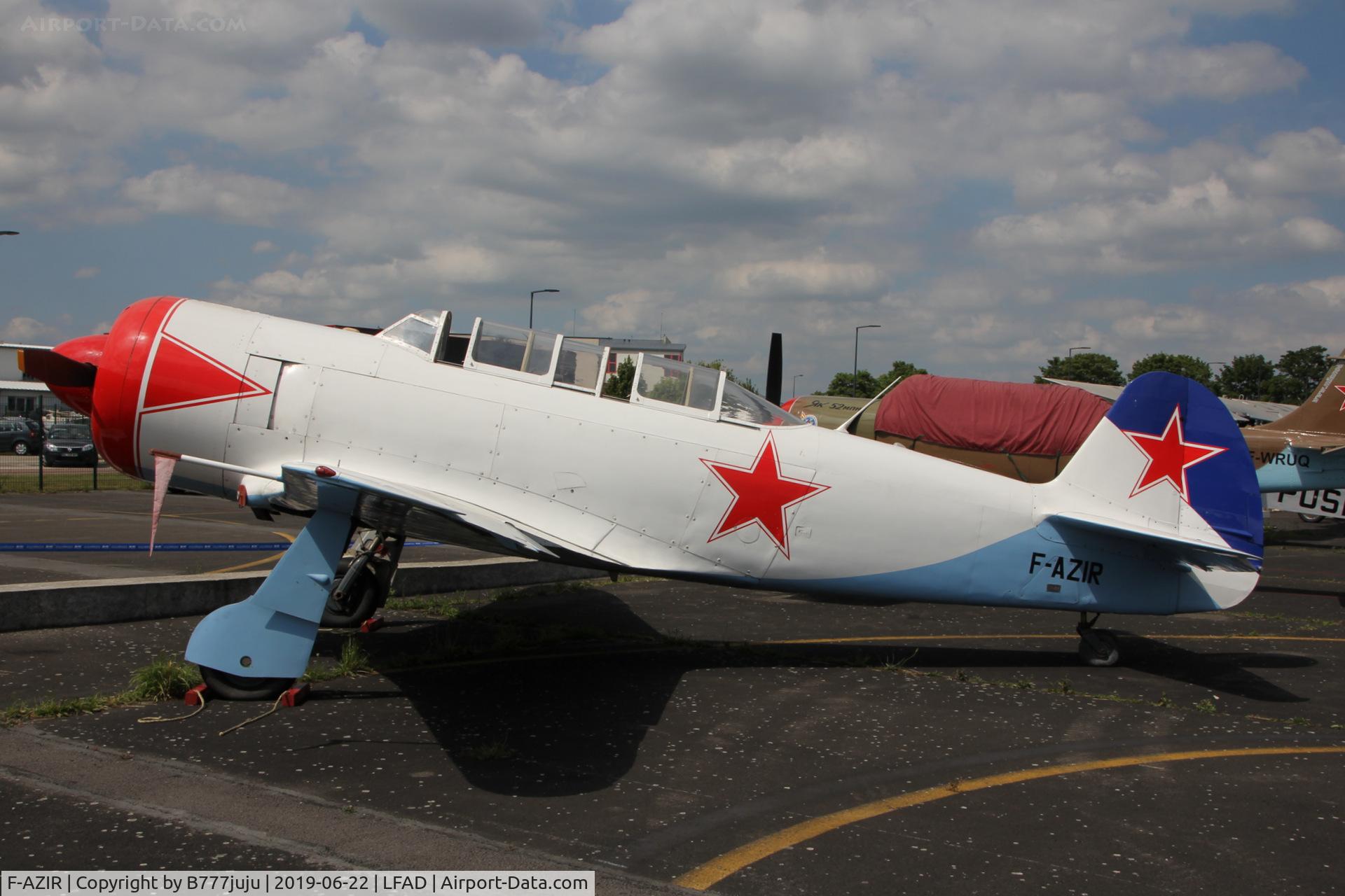 F-AZIR, Yakovlev Yak-11 C/N 25 III/21, at Compiègne