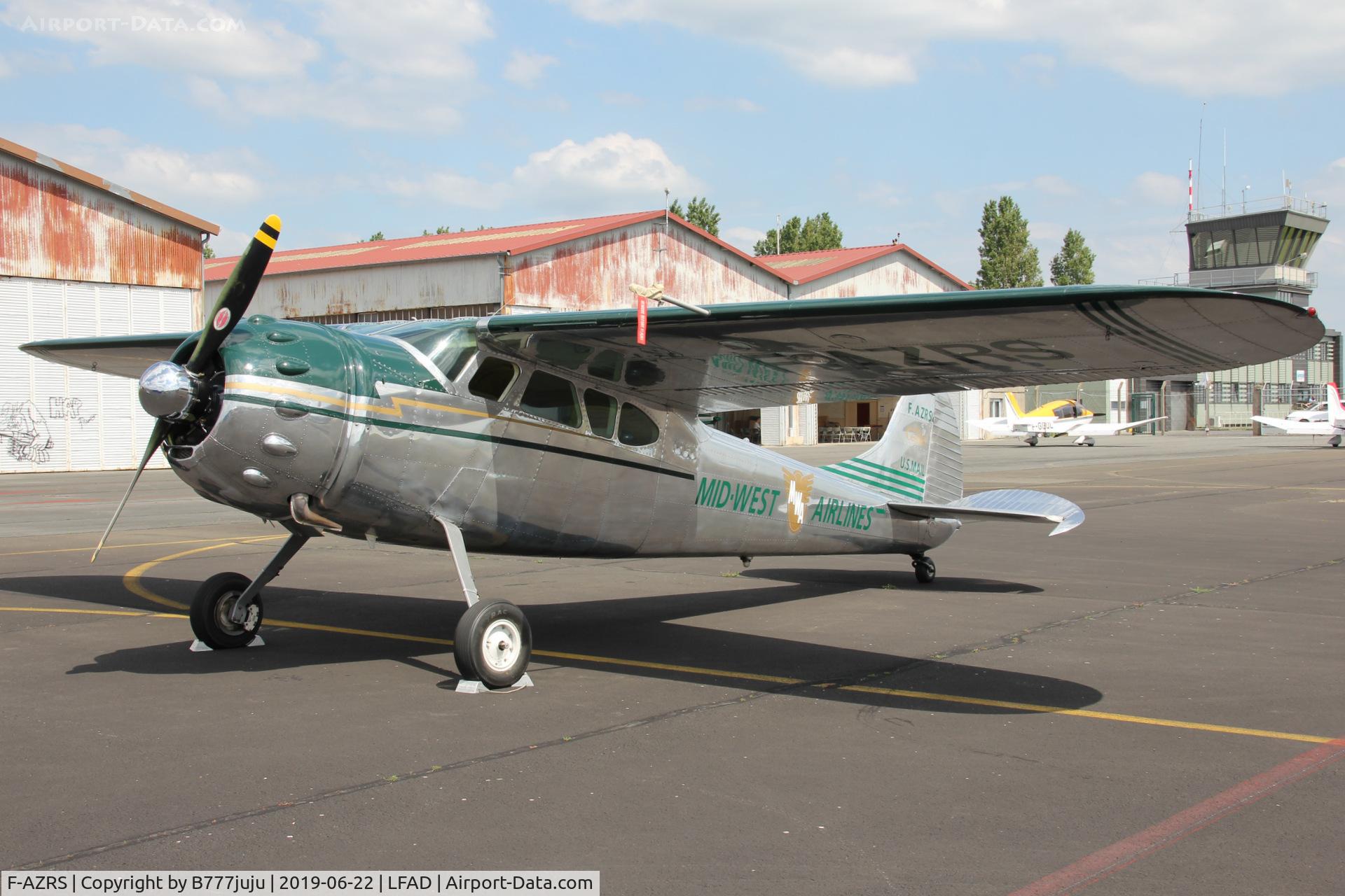 F-AZRS, 1952 Cessna 195B Businessliner C/N 7980, at Compiègne
