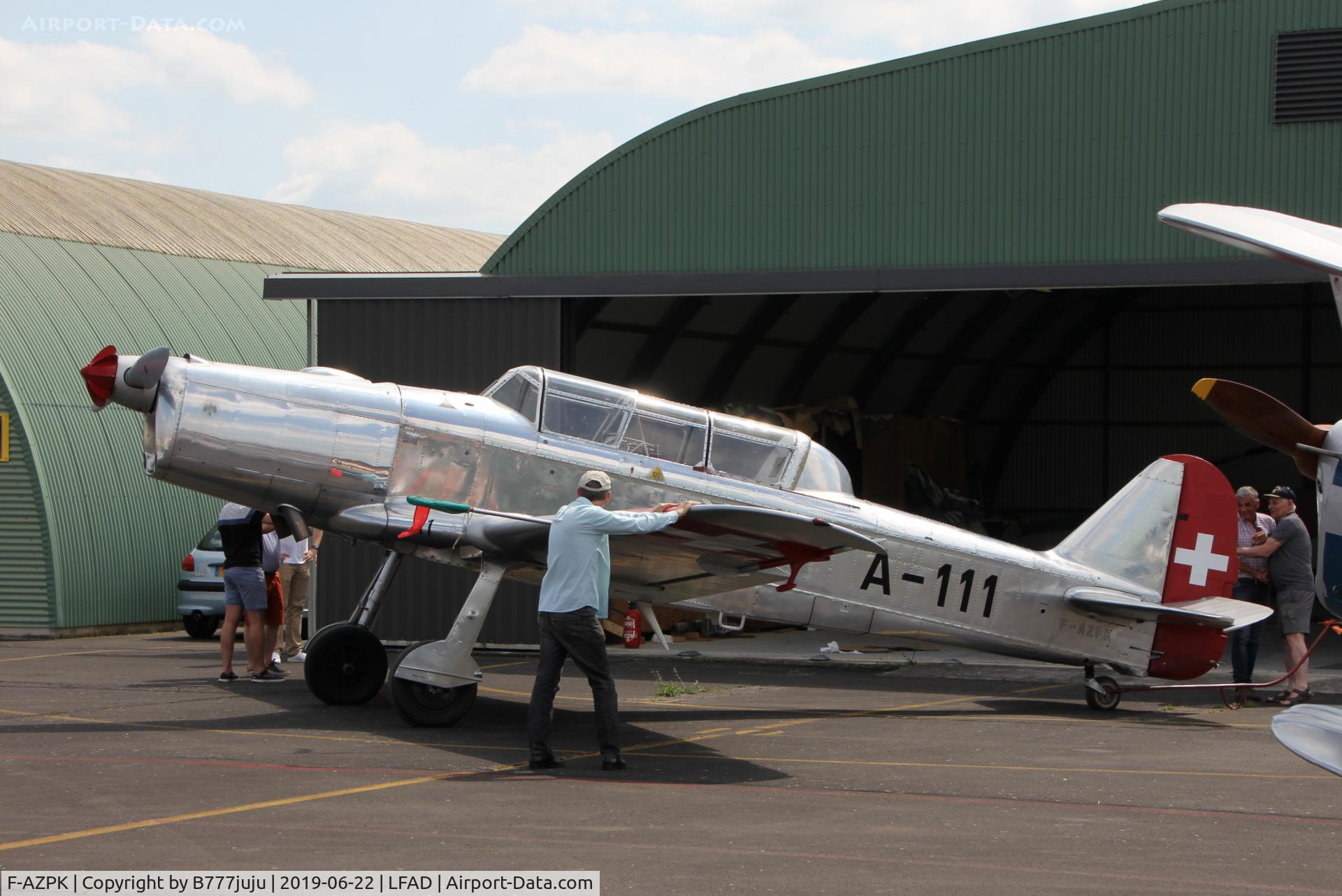 F-AZPK, Pilatus P2-05 C/N 31, at Compiègne