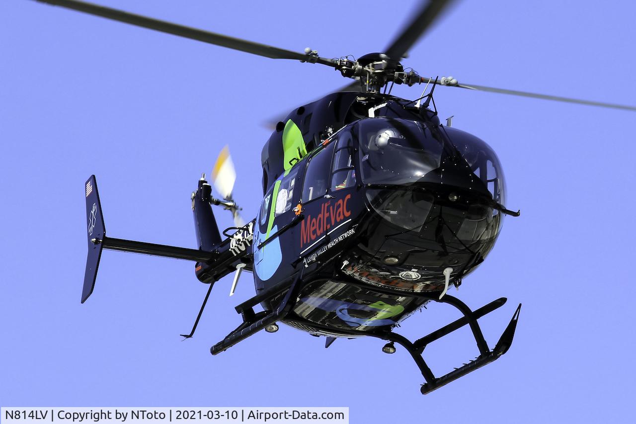 N814LV, 2007 Eurocopter EC-135P-2+ C/N 0628, Nice lighting on the helicopter.