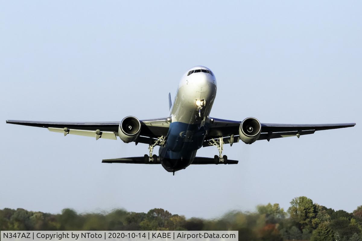 N347AZ, 1994 Boeing 767-319 C/N 26264, Departing right before golden hour.